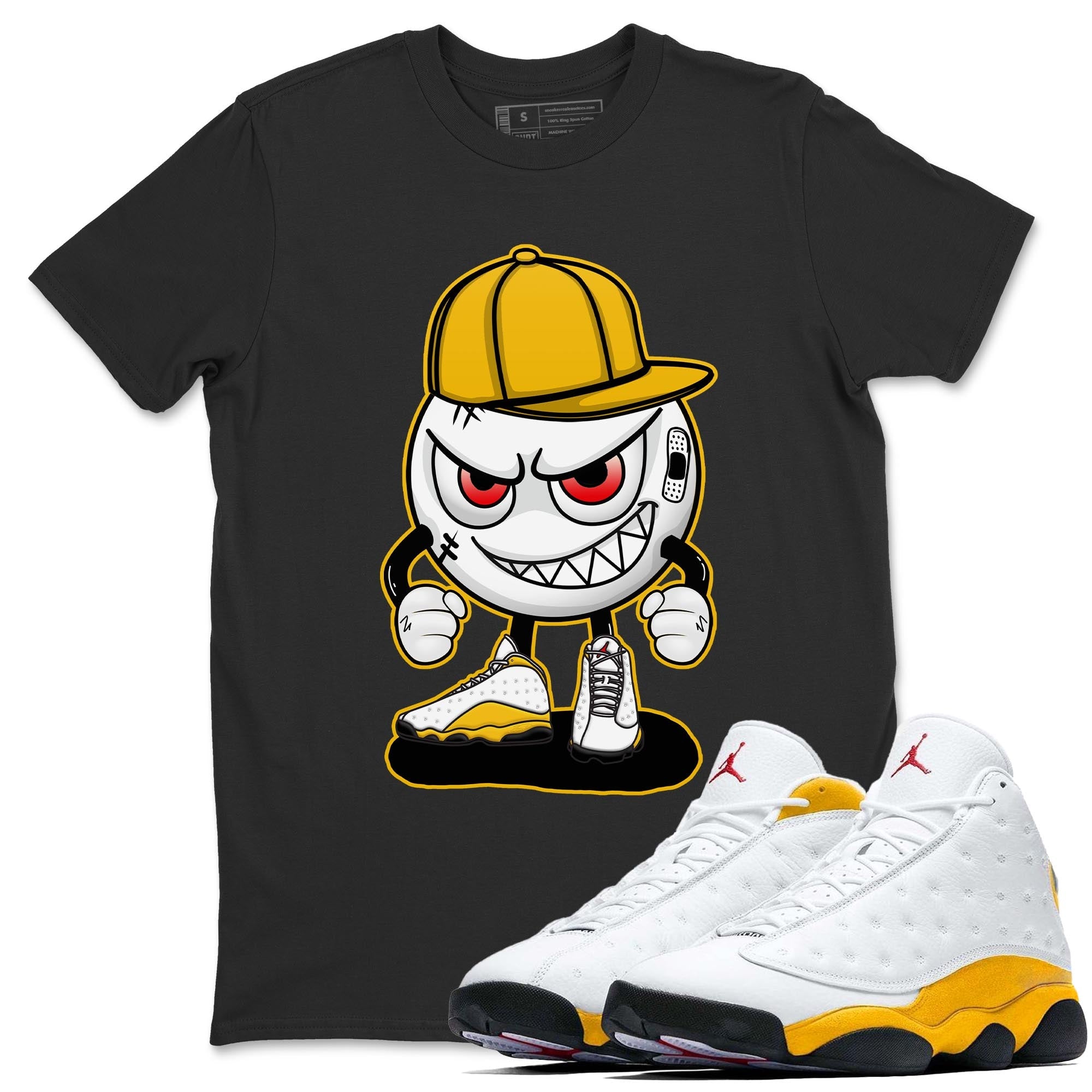 Jordan 13 Del Sol Shirt To Match Jordans Mischief Emoji Sneaker Tees Jordan 13 Del Sol Drip Gear Zone Sneaker Matching Clothing Unisex Shirts
