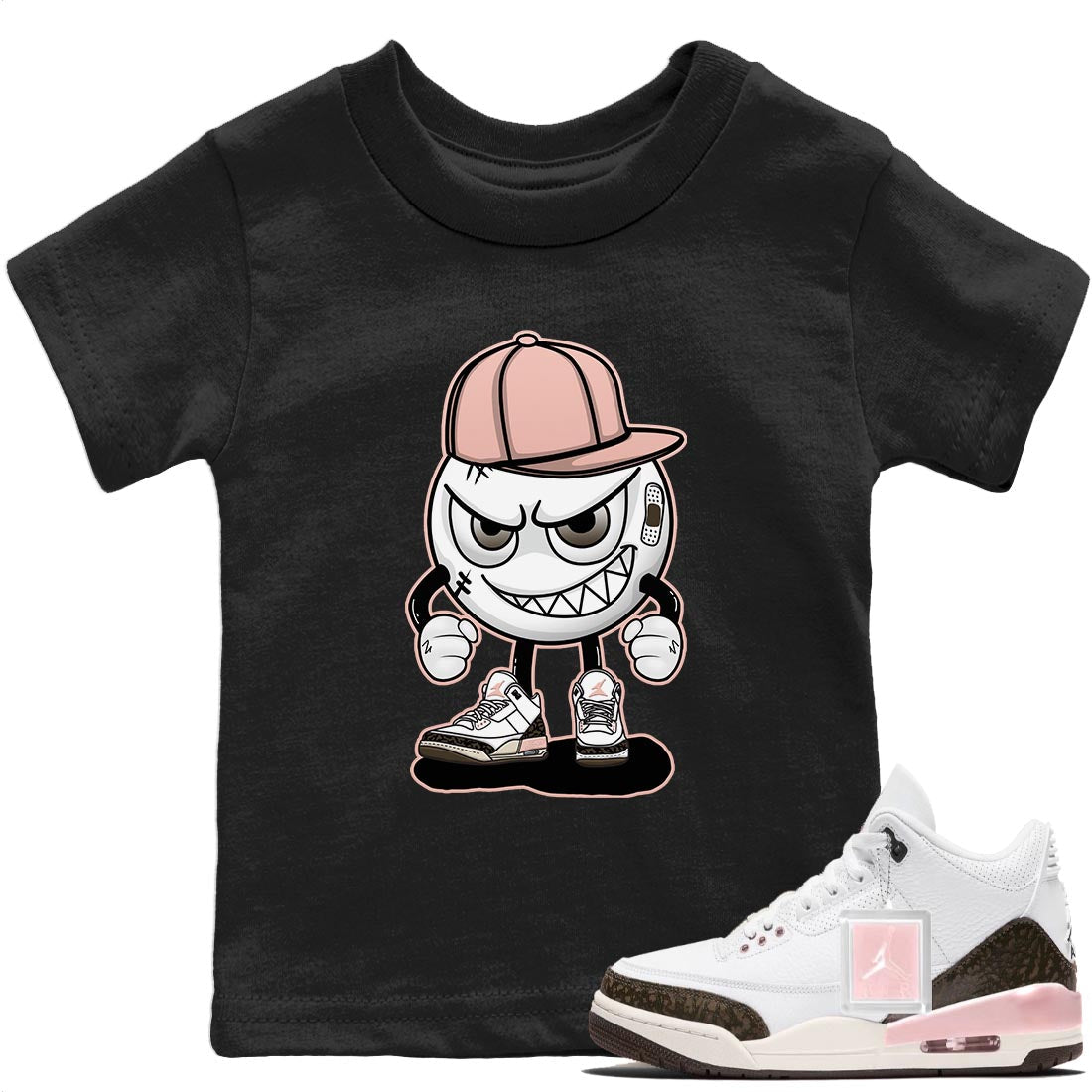 Jordan 3 Atmosphere Sneaker Matching T-Shirt Mischief Emoji Sneaker Tees Jordan 3 Atmosphere Sneaker Release Tees Kids Shirts