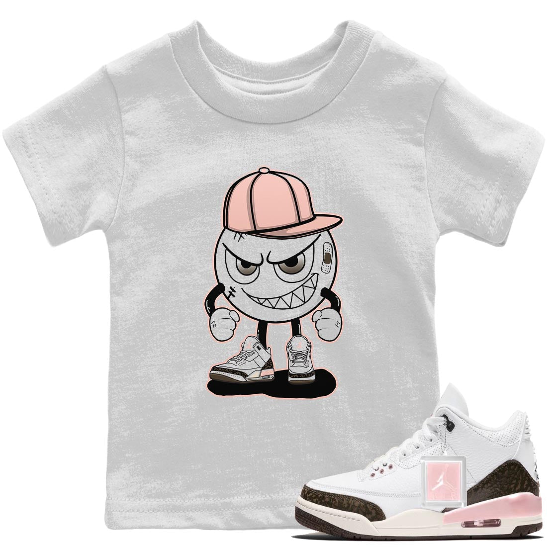 Jordan 3 Atmosphere Sneaker Matching T-Shirt Mischief Emoji Sneaker Tees Jordan 3 Atmosphere Sneaker Release Tees Kids Shirts