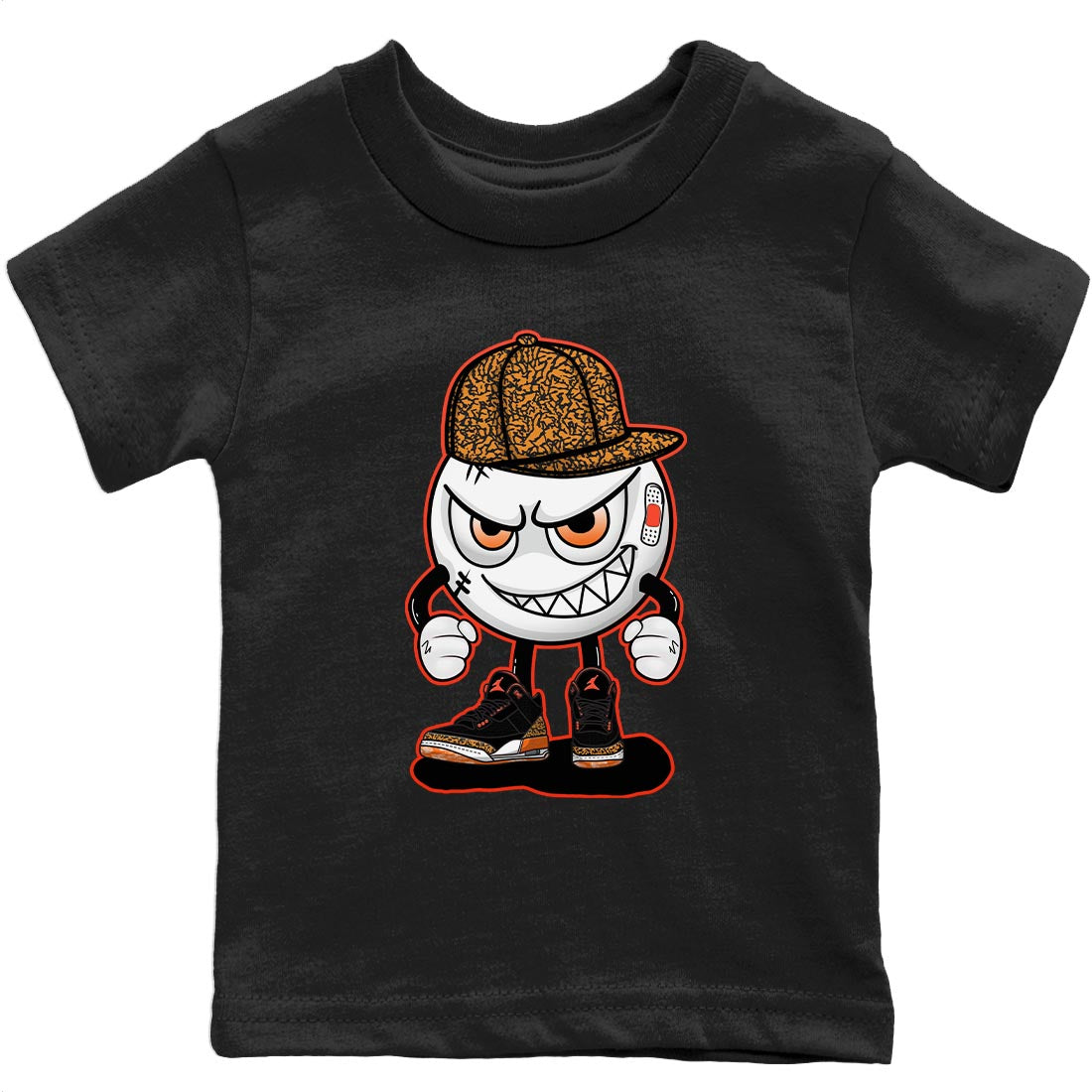 Jordan 3 Kumquat Sneaker Matching T-Shirt Mischief Emoji Sneaker Tees Jordan 3 Kumquat Sneaker Release Tees Kids Shirts