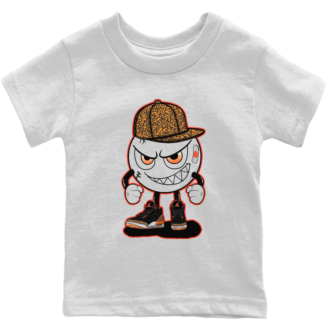 Jordan 3 Kumquat Sneaker Matching T-Shirt Mischief Emoji Sneaker Tees Jordan 3 Kumquat Sneaker Release Tees Kids Shirts
