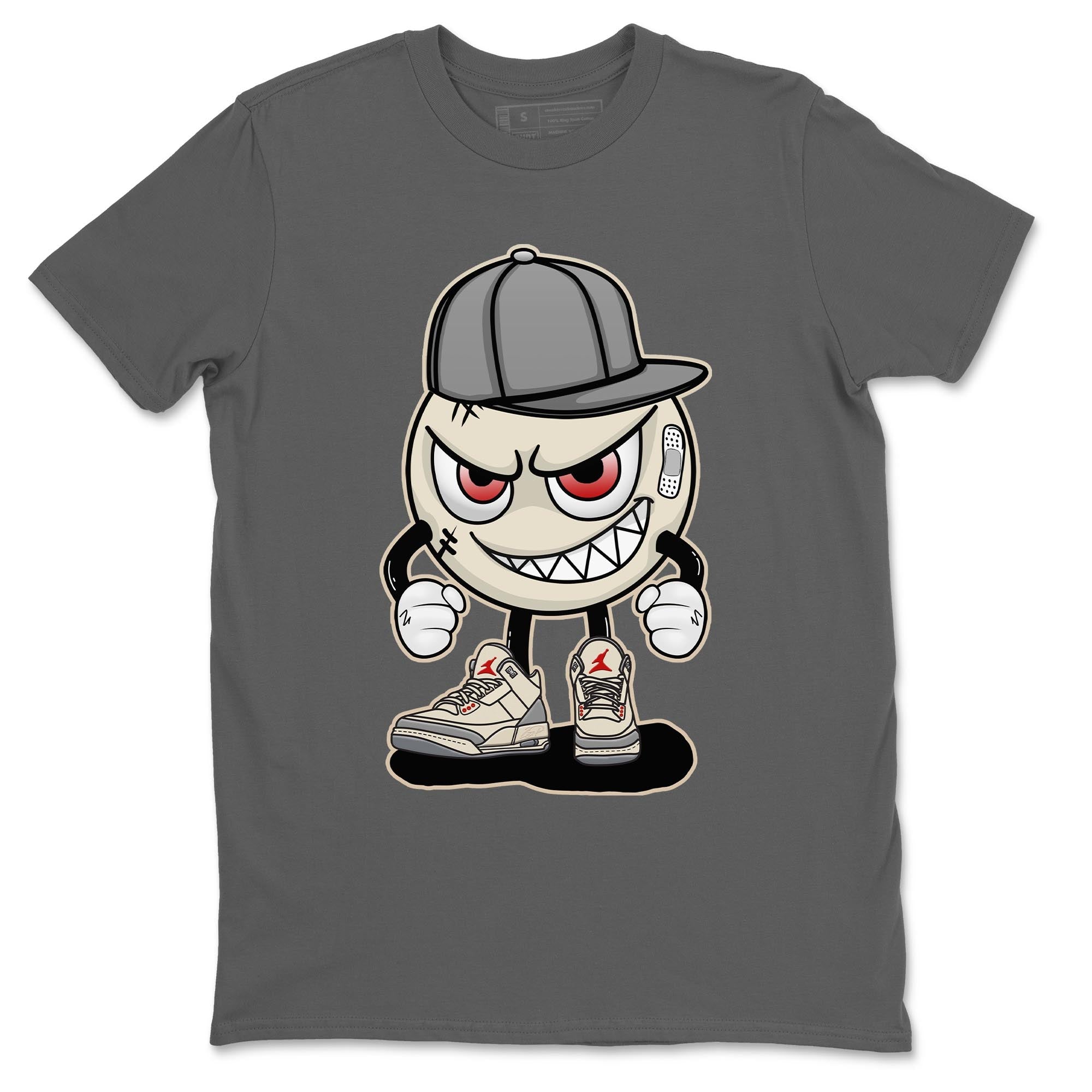 Jordan 3 Muslin Shirt To Match Jordans Mischief Emoji Sneaker Tees Jordan 3 Muslin Drip Gear Zone Sneaker Matching Clothing Unisex Shirts
