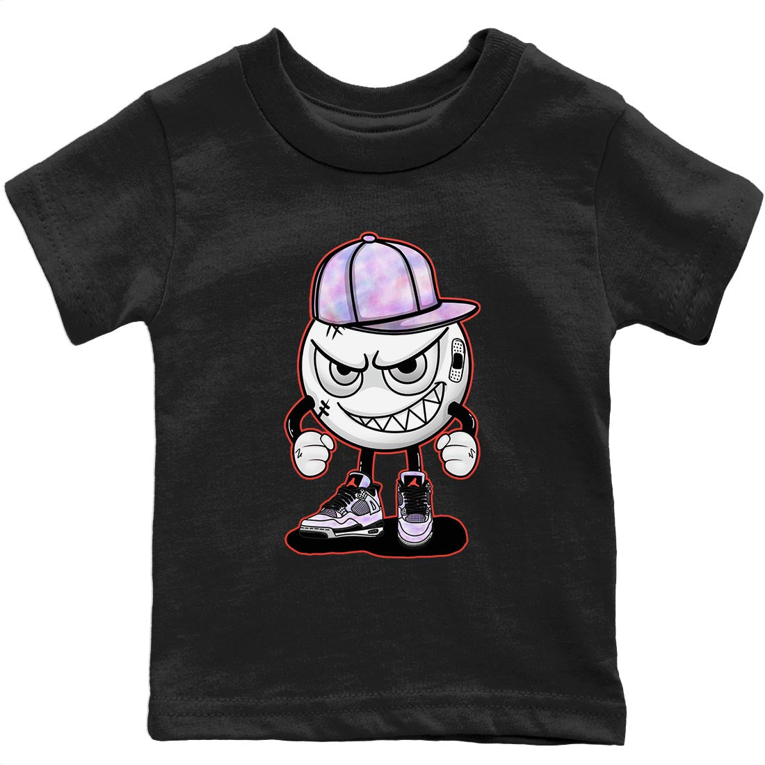 Jordan 4 Zen Master Sneaker Matching T-Shirt Mischief Emoji Sneaker Tees Jordan 4 Zen Master Sneaker Release Tees Kids Shirts