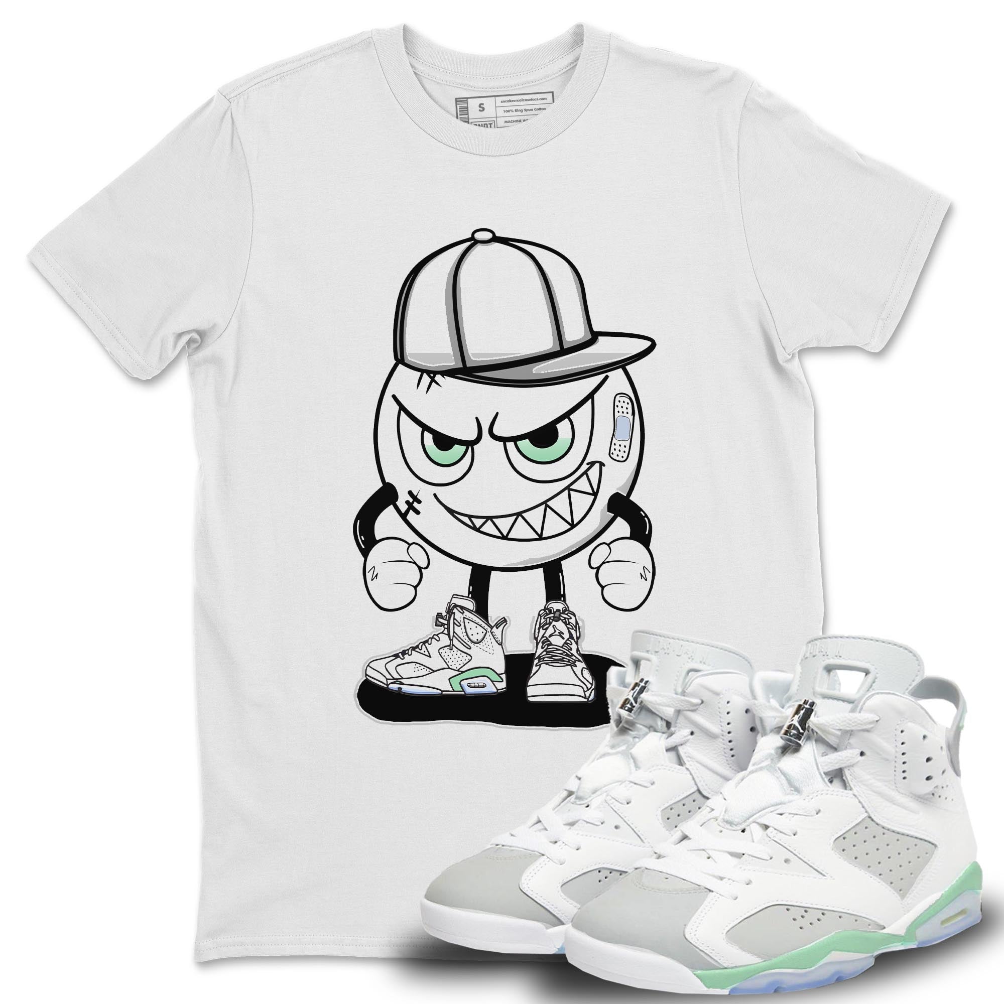 Jordan 6 Mint Foam Shirt To Match Jordans Mischief Emoji Sneaker Tees Jordan 6 Mint Foam Drip Gear Zone Sneaker Matching Clothing Unisex Shirts