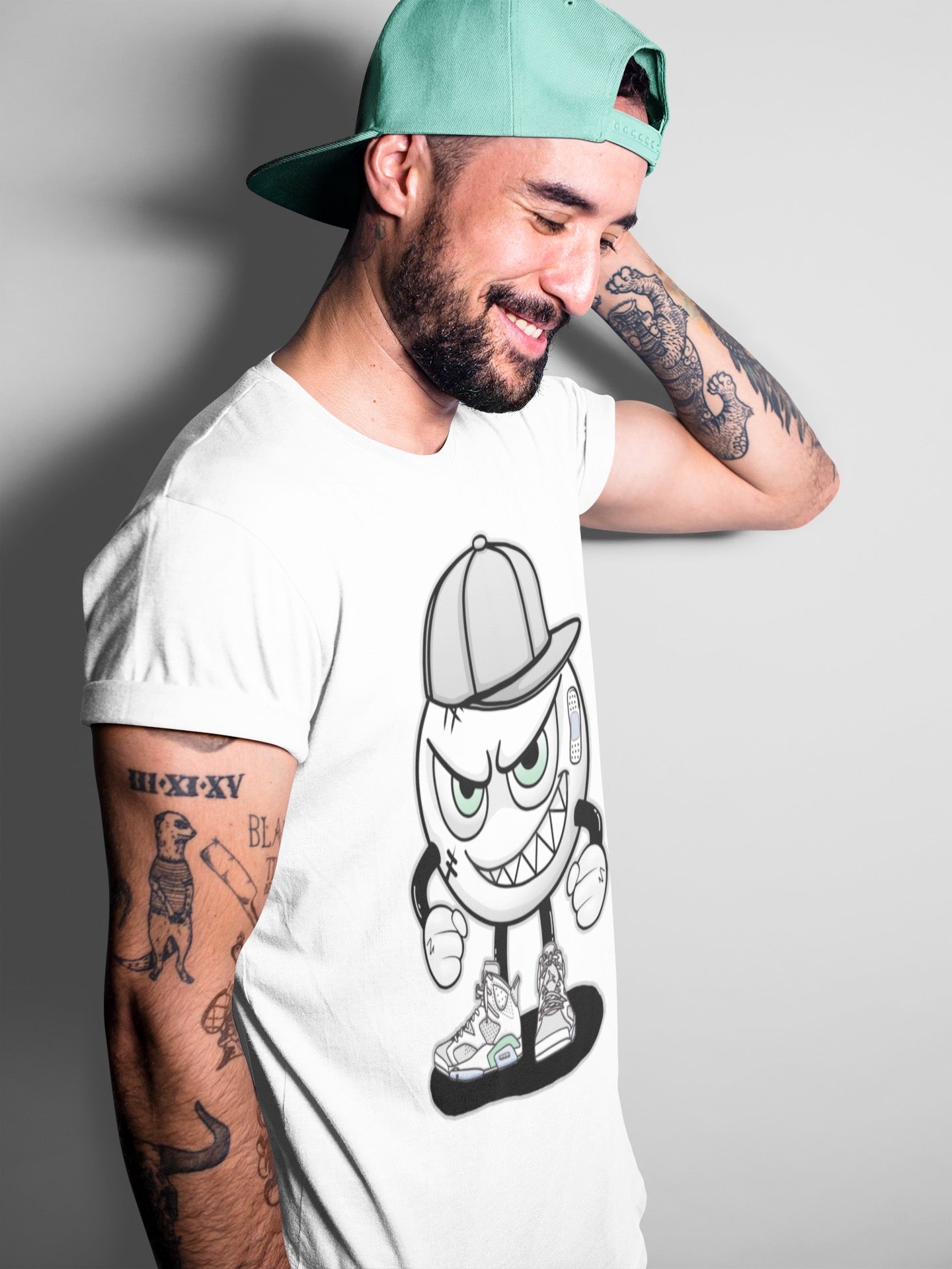 Jordan 6 Mint Foam Shirt To Match Jordans Mischief Emoji Sneaker Tees Jordan 6 Mint Foam Drip Gear Zone Sneaker Matching Clothing Unisex Shirts