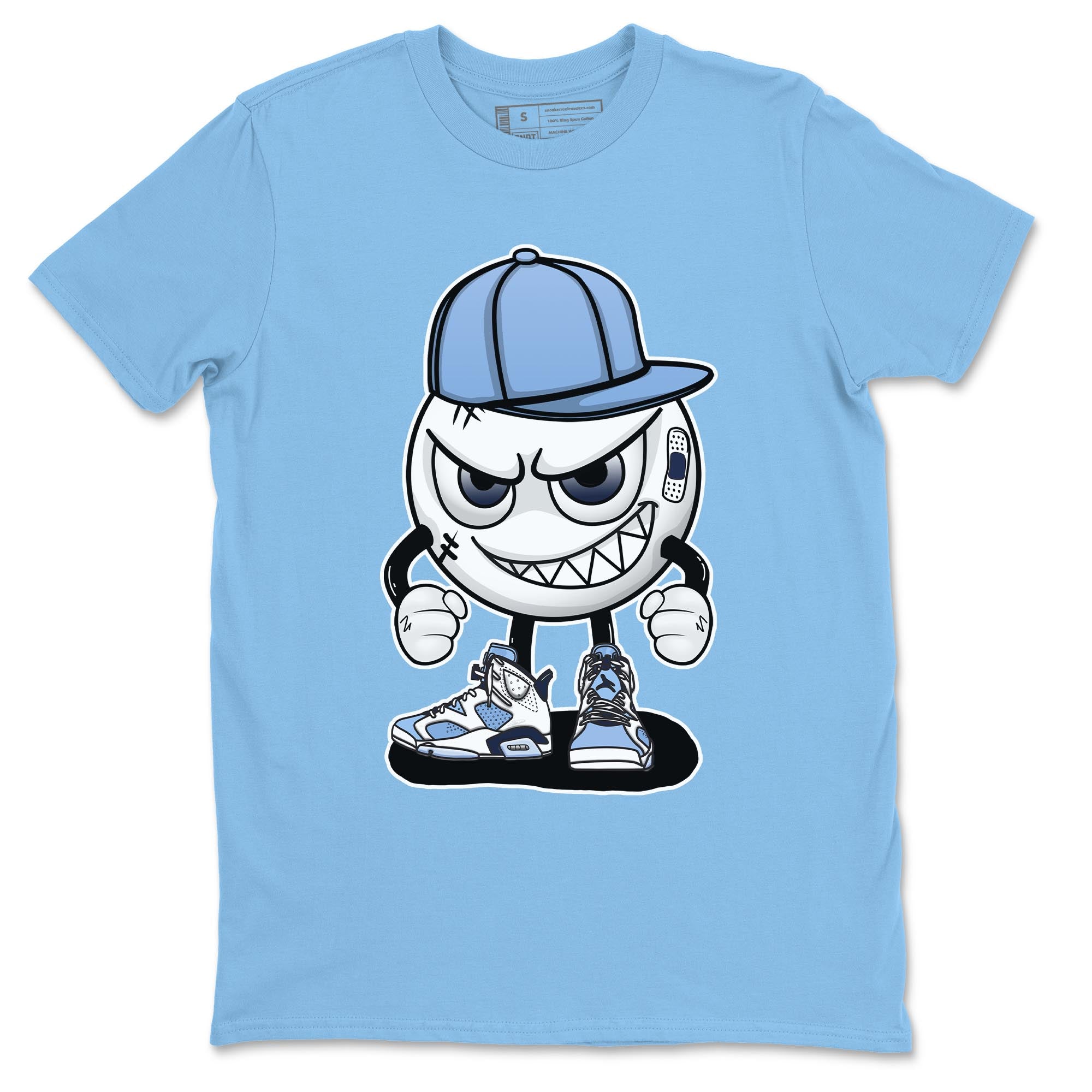 Jordan 6 UNC Shirt To Match Jordans Mischief Emoji Sneaker Tees Jordan 6 UNC Drip Gear Zone Sneaker Matching Clothing Unisex Shirts