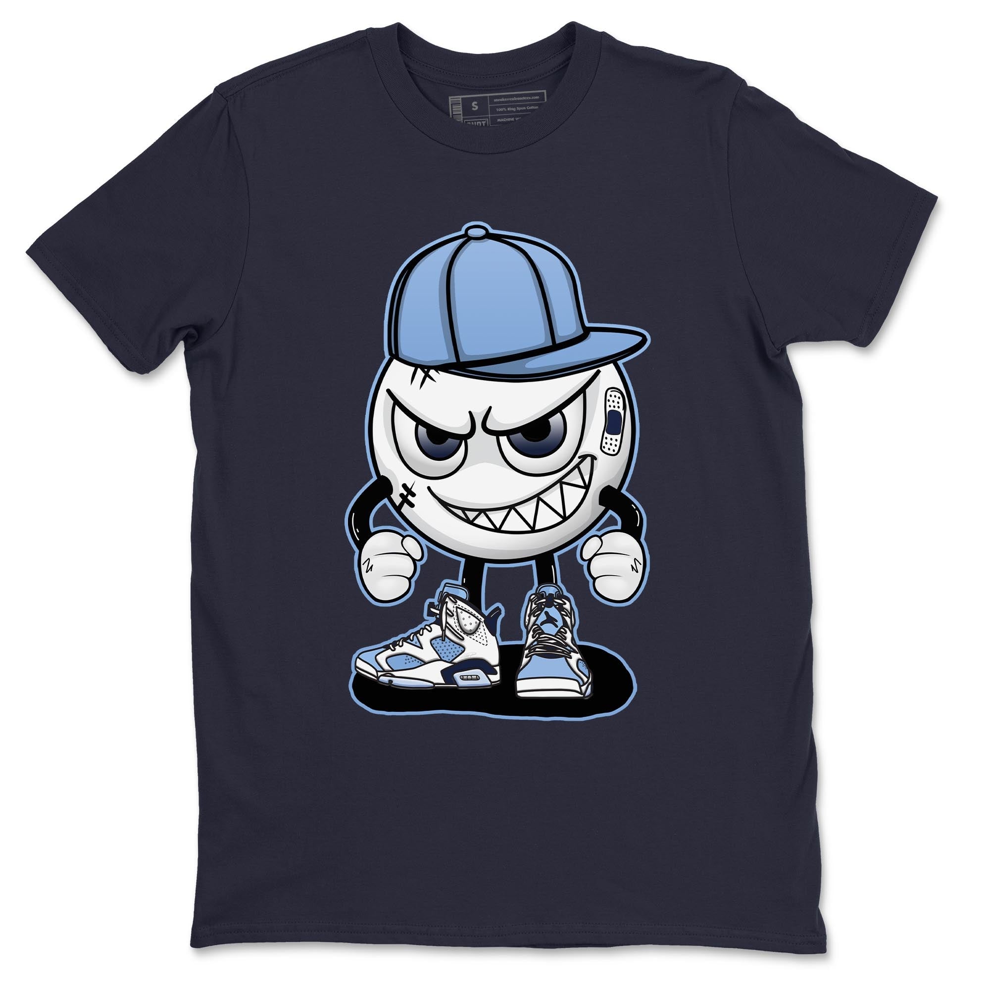 Jordan 6 UNC Shirt To Match Jordans Mischief Emoji Sneaker Tees Jordan 6 UNC Drip Gear Zone Sneaker Matching Clothing Unisex Shirts