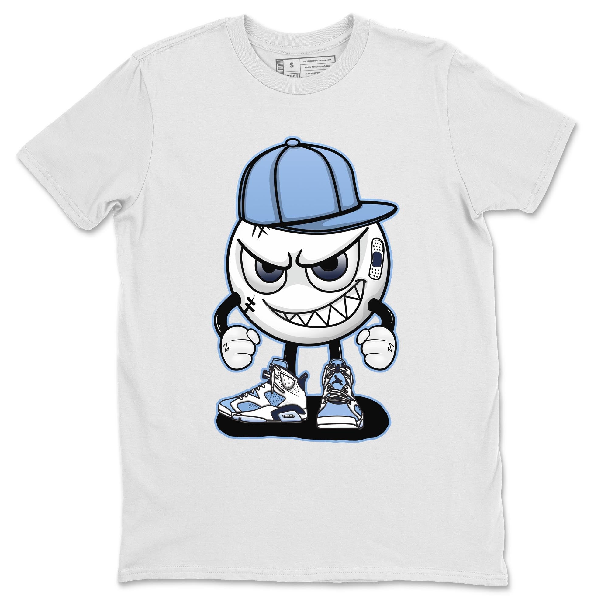 Jordan 6 UNC Shirt To Match Jordans Mischief Emoji Sneaker Tees Jordan 6 UNC Drip Gear Zone Sneaker Matching Clothing Unisex Shirts