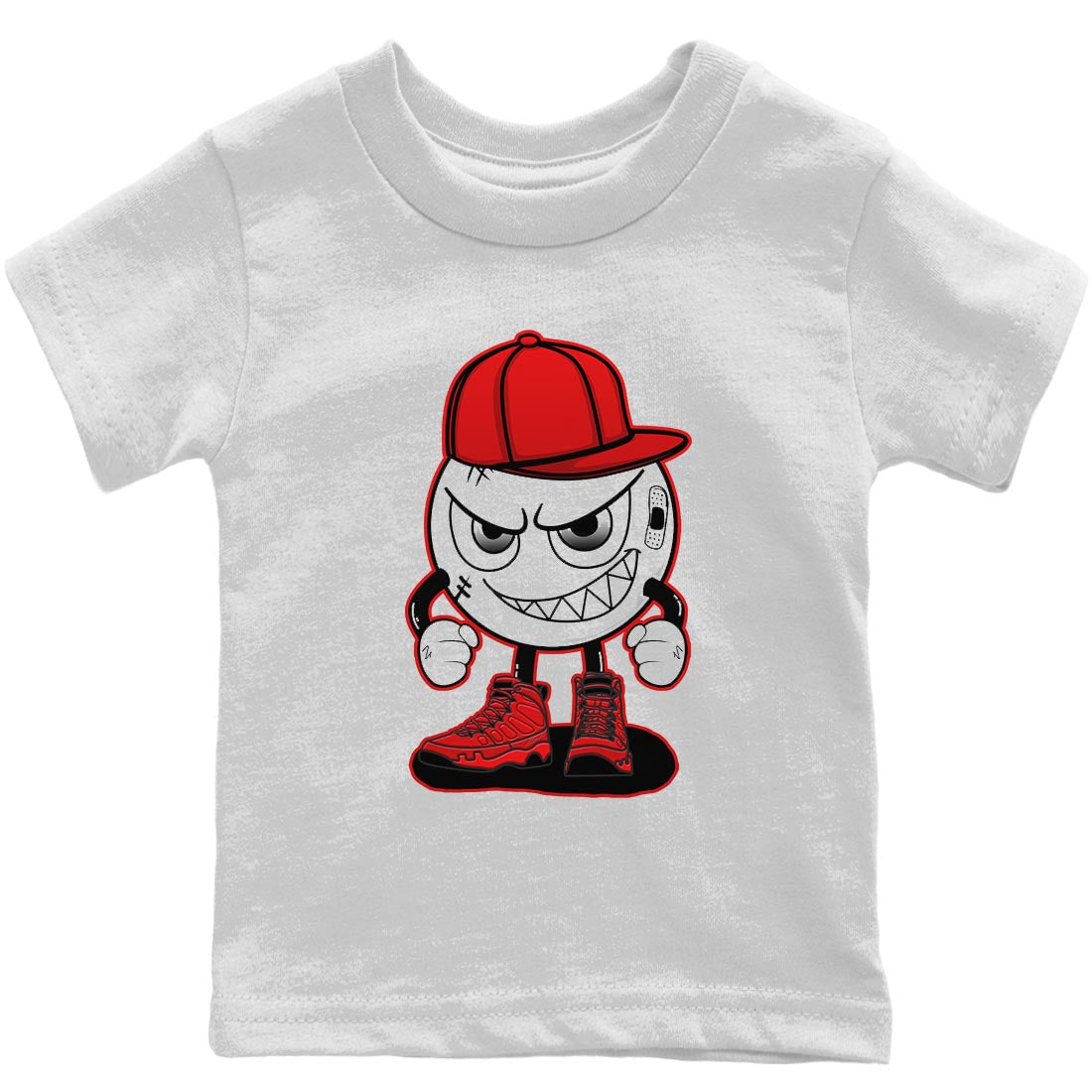 Jordan 9 Chile Red Shirt To Match Jordans Mischief Emoji Sneaker Tees Jordan 9 Chile Red Drip Gear Zone Sneaker Matching Clothing Kids Shirts