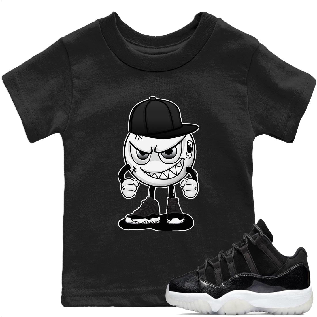 Jordan 11 72-10 Sneaker Matching T-Shirt Mischief Emoji Sneaker Tees Jordan 11 72-10 Sneaker Release Tees Kids Shirts