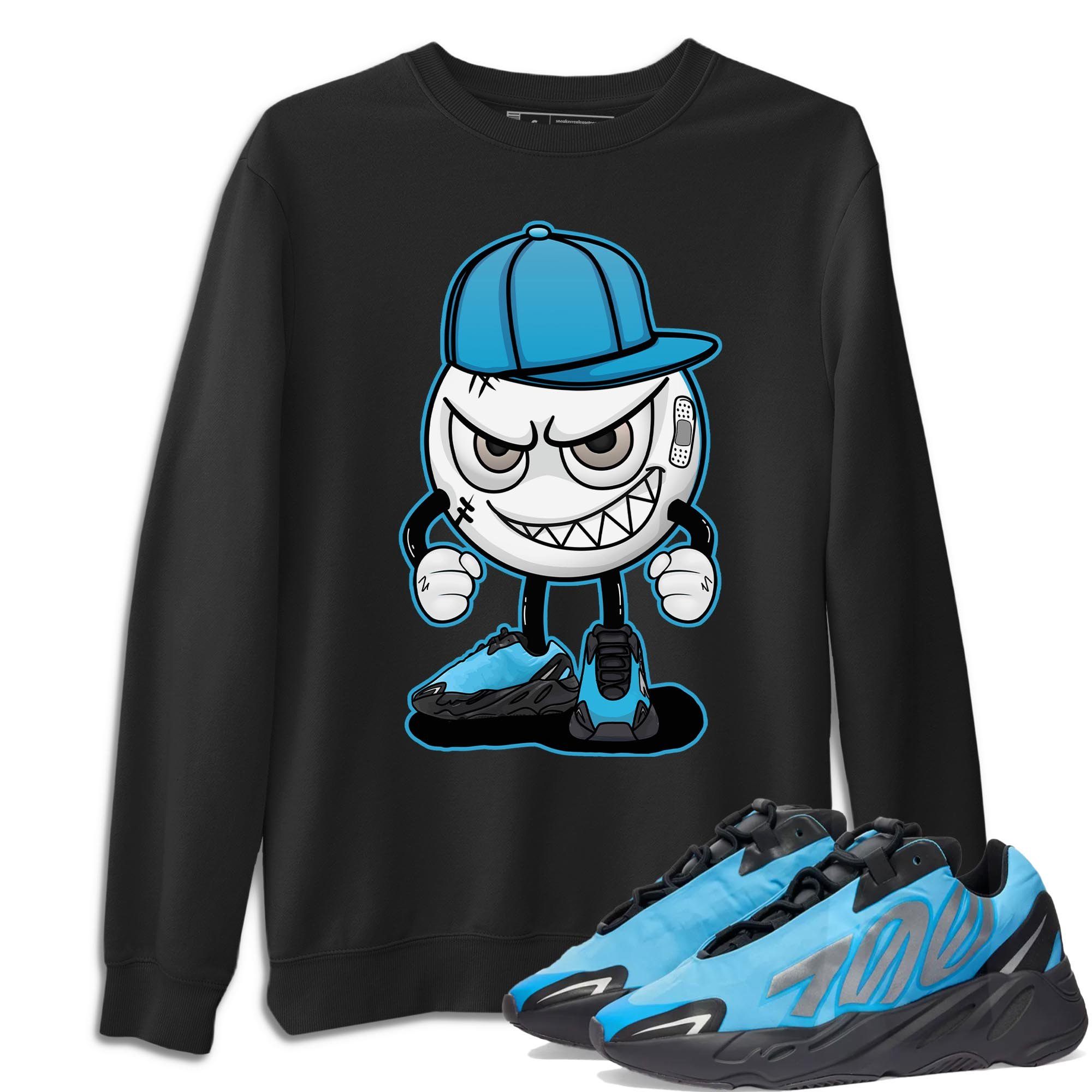 Yeezy 700 Bright Cyan Shirt To Match Jordans Mischief Emoji Sneaker Tees Yeezy 700 Bright Cyan Drip Gear Zone Sneaker Matching Clothing Unisex Shirts