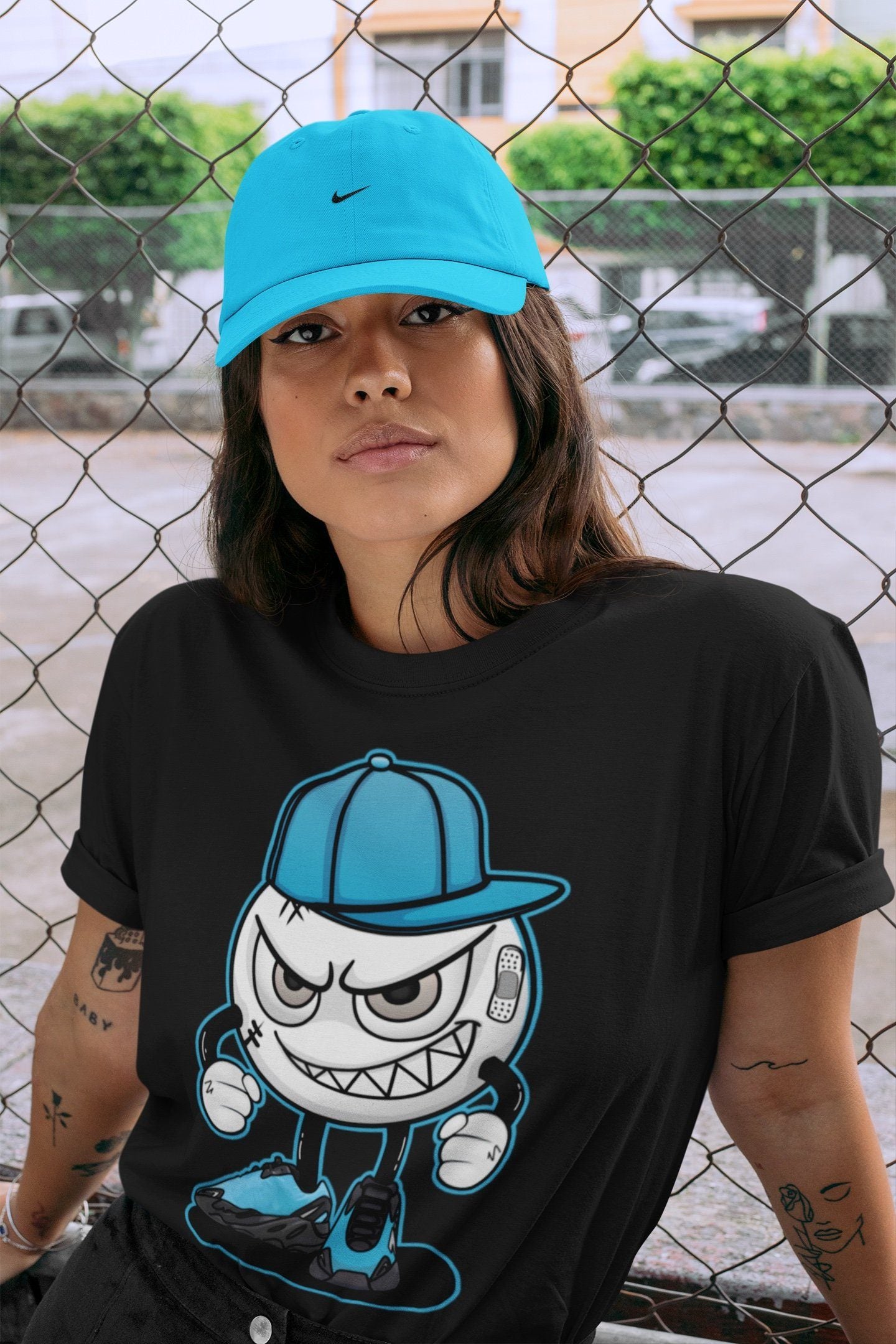 Yeezy 700 Bright Cyan Shirt To Match Jordans Mischief Emoji Sneaker Tees Yeezy 700 Bright Cyan Drip Gear Zone Sneaker Matching Clothing Unisex Shirts