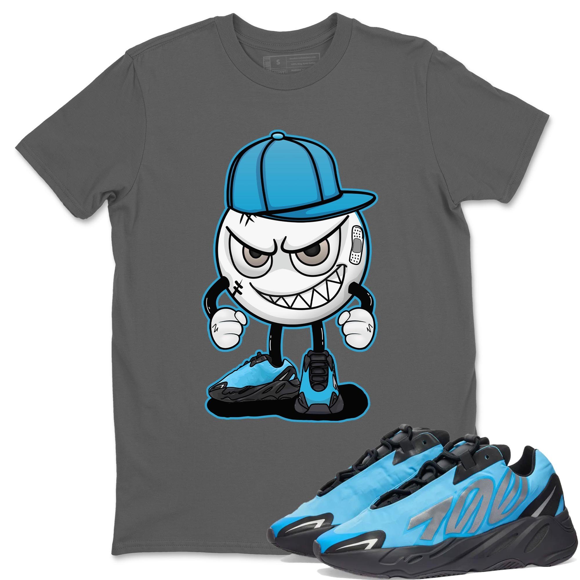 Yeezy 700 Bright Cyan Shirt To Match Jordans Mischief Emoji Sneaker Tees Yeezy 700 Bright Cyan Drip Gear Zone Sneaker Matching Clothing Unisex Shirts