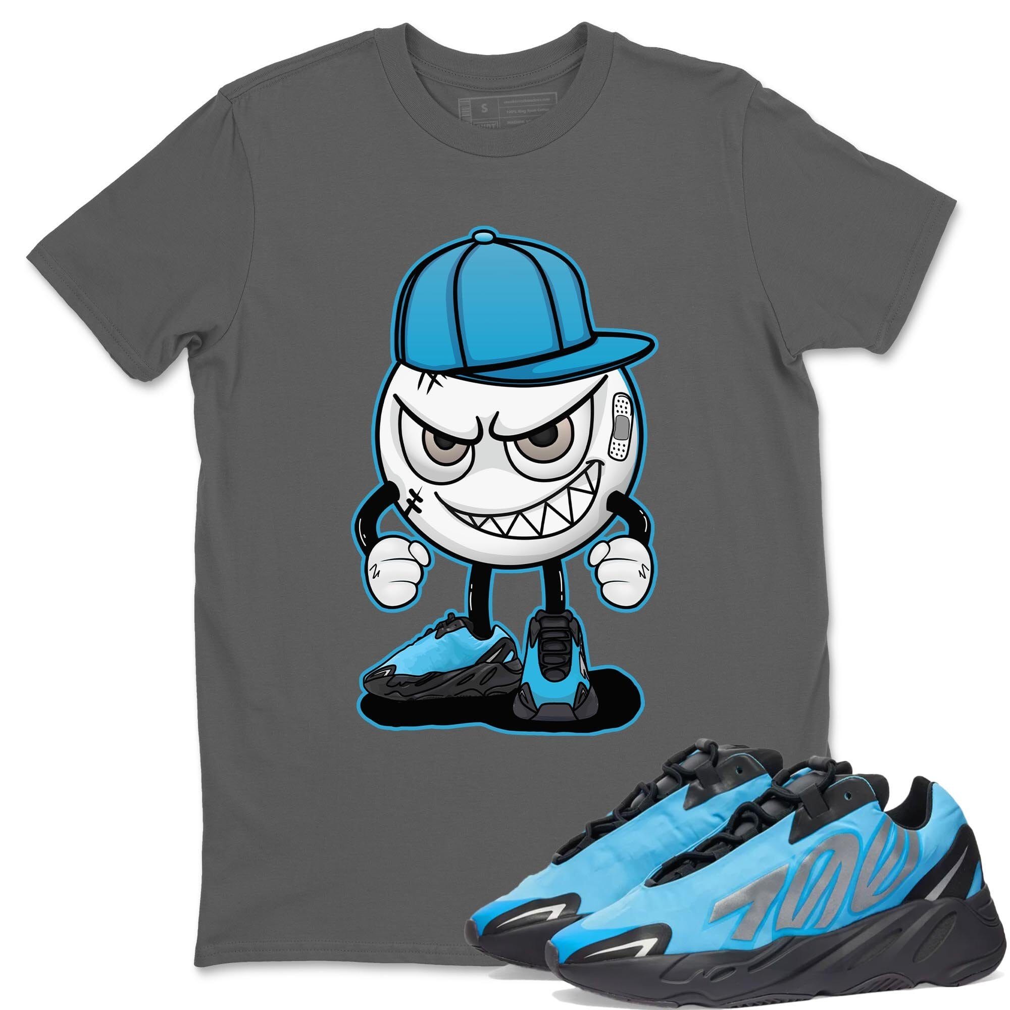 Yeezy 700 Bright Cyan Shirt To Match Jordans Mischief Emoji Sneaker Tees Yeezy 700 Bright Cyan Drip Gear Zone Sneaker Matching Clothing Unisex Shirts