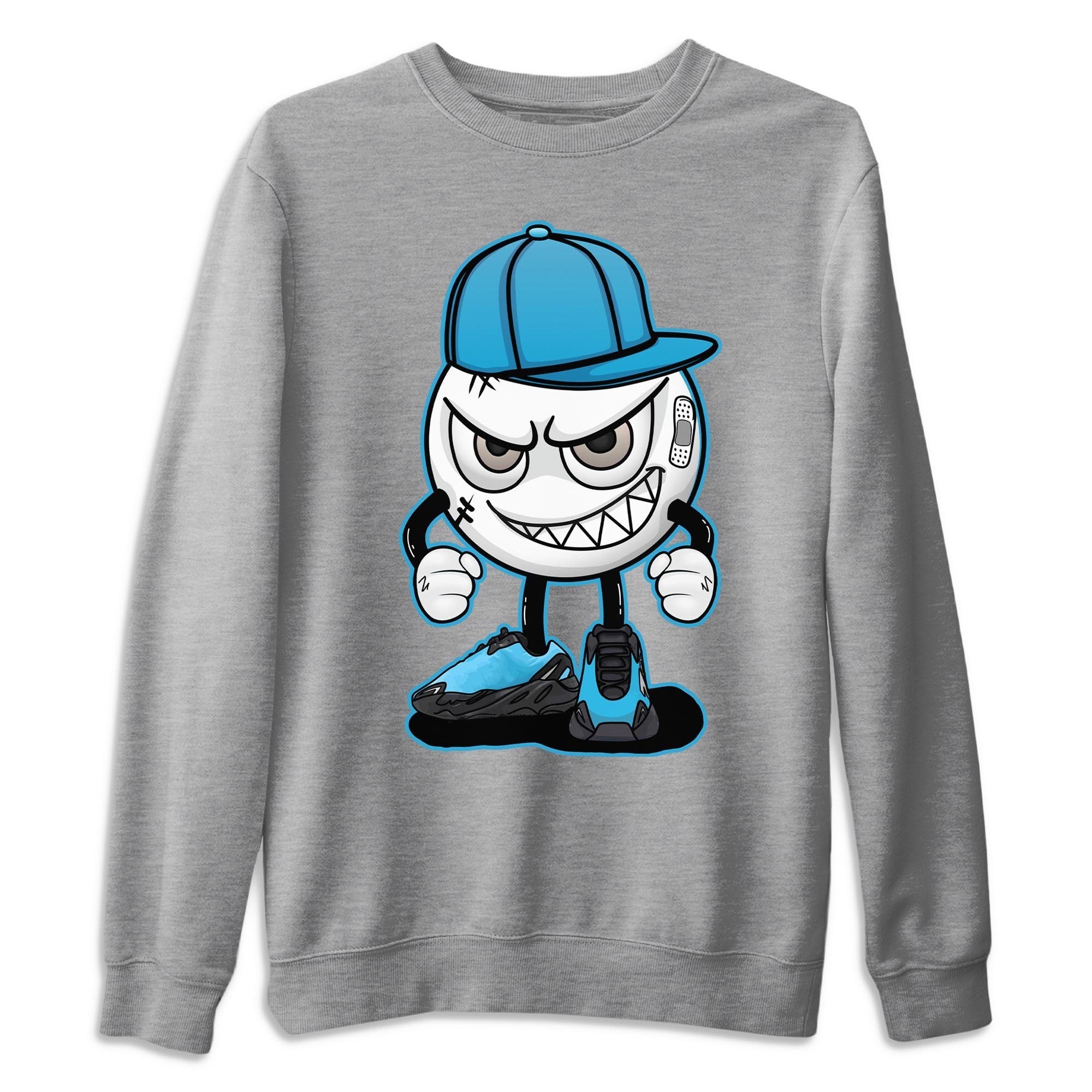 Yeezy 700 Bright Cyan Shirt To Match Jordans Mischief Emoji Sneaker Tees Yeezy 700 Bright Cyan Drip Gear Zone Sneaker Matching Clothing Unisex Shirts