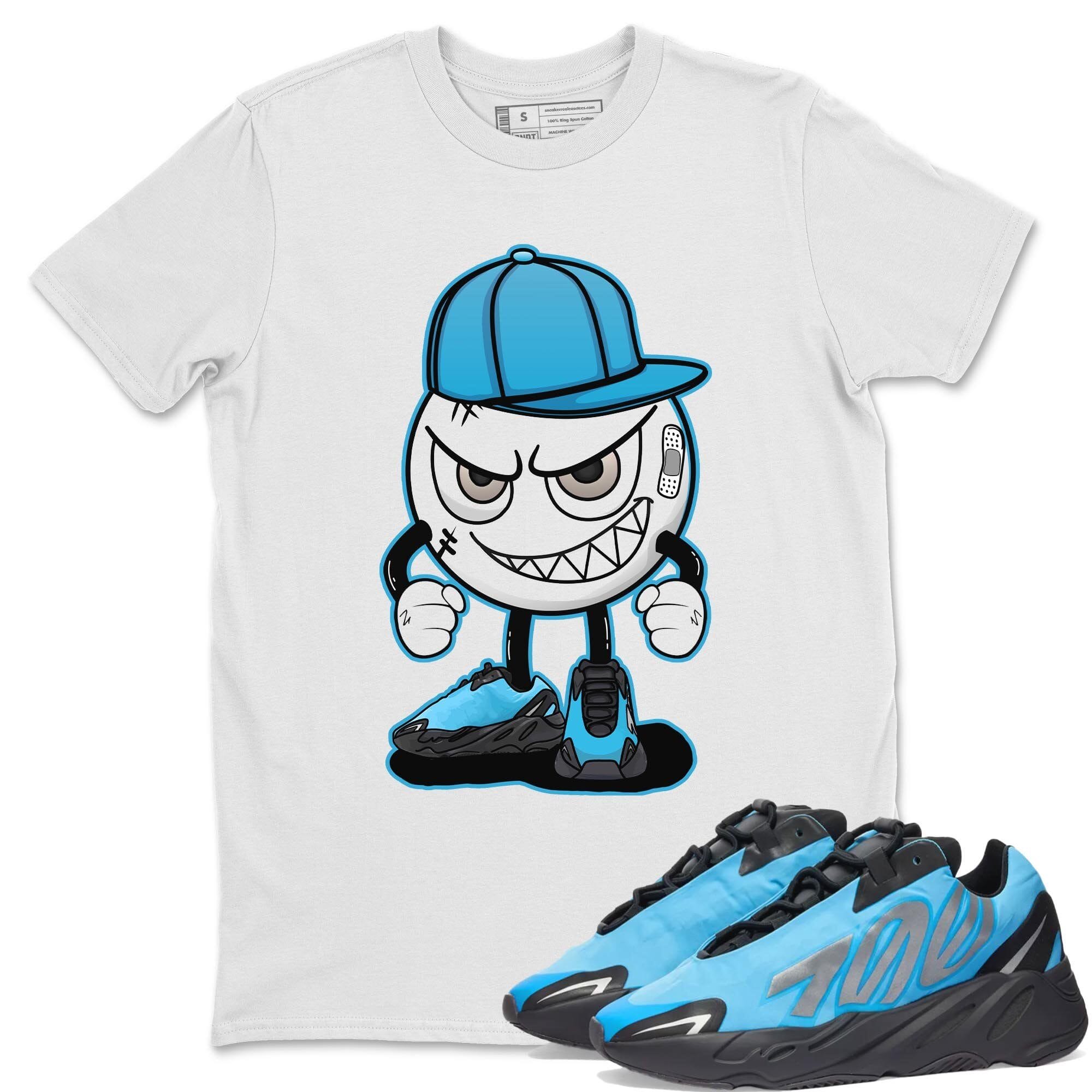 Yeezy 700 Bright Cyan Shirt To Match Jordans Mischief Emoji Sneaker Tees Yeezy 700 Bright Cyan Drip Gear Zone Sneaker Matching Clothing Unisex Shirts