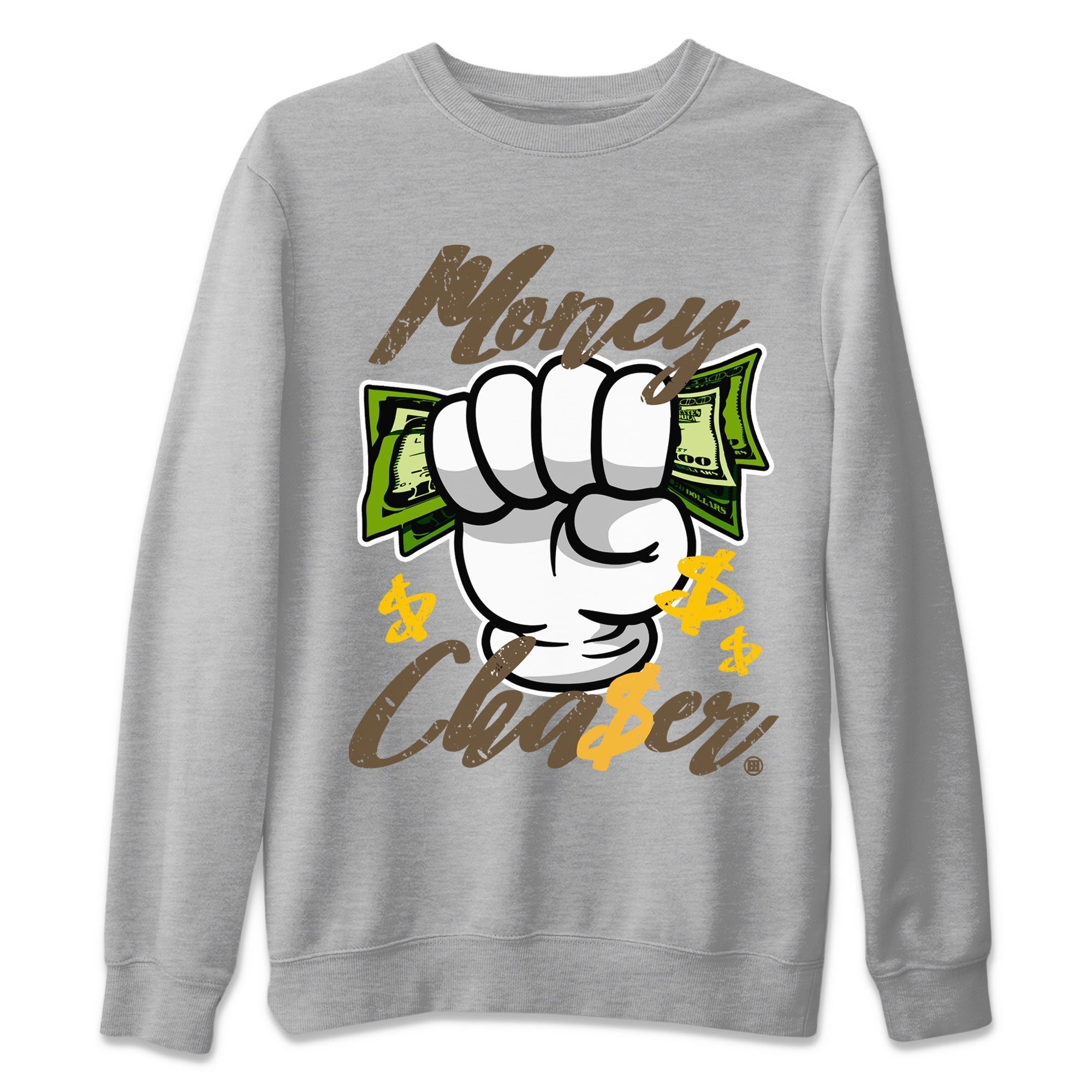 Air Jordan 1 Retro High OG Palomino shirt to match jordans Money Chaser Streetwear Sneaker Shirt Air Jordan 1 Palomino Drip Gear Zone Sneaker Matching Clothing Unisex Heather Grey 2 T-Shirt