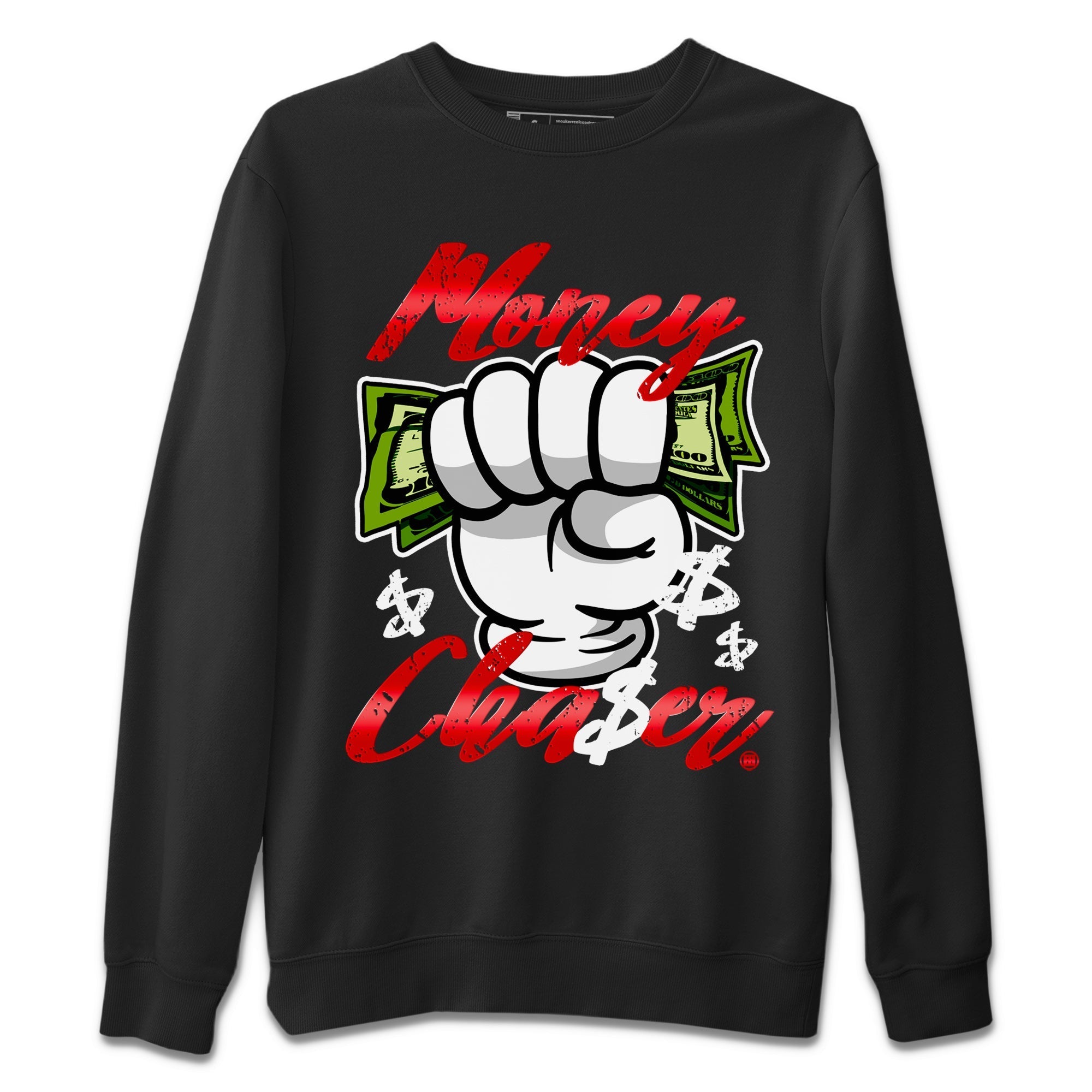 Air Jordan 1 Satin Bred Sneaker Match Tees Money Chaser Streetwear Sneaker Shirt Jordan 1 High OG Satin Bred Sneaker Release Tees Unisex Shirts Black 2