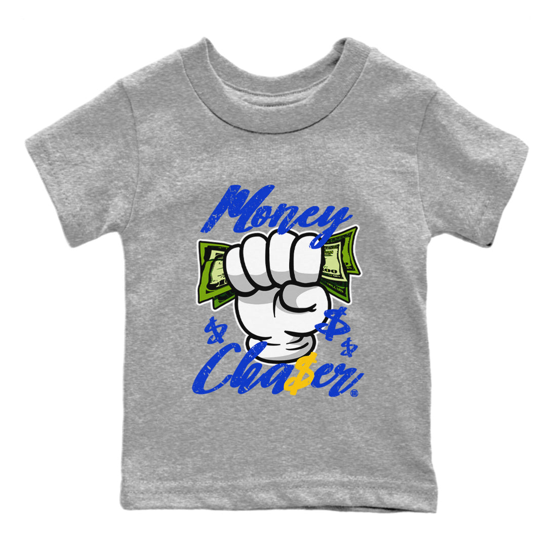 14 Laney Sneaker Match Tees Money Chaser Streetwear Sneaker Shirt Air Jordan 14 Laney Sneaker Release Tees Kids Shirts Heather Grey 2