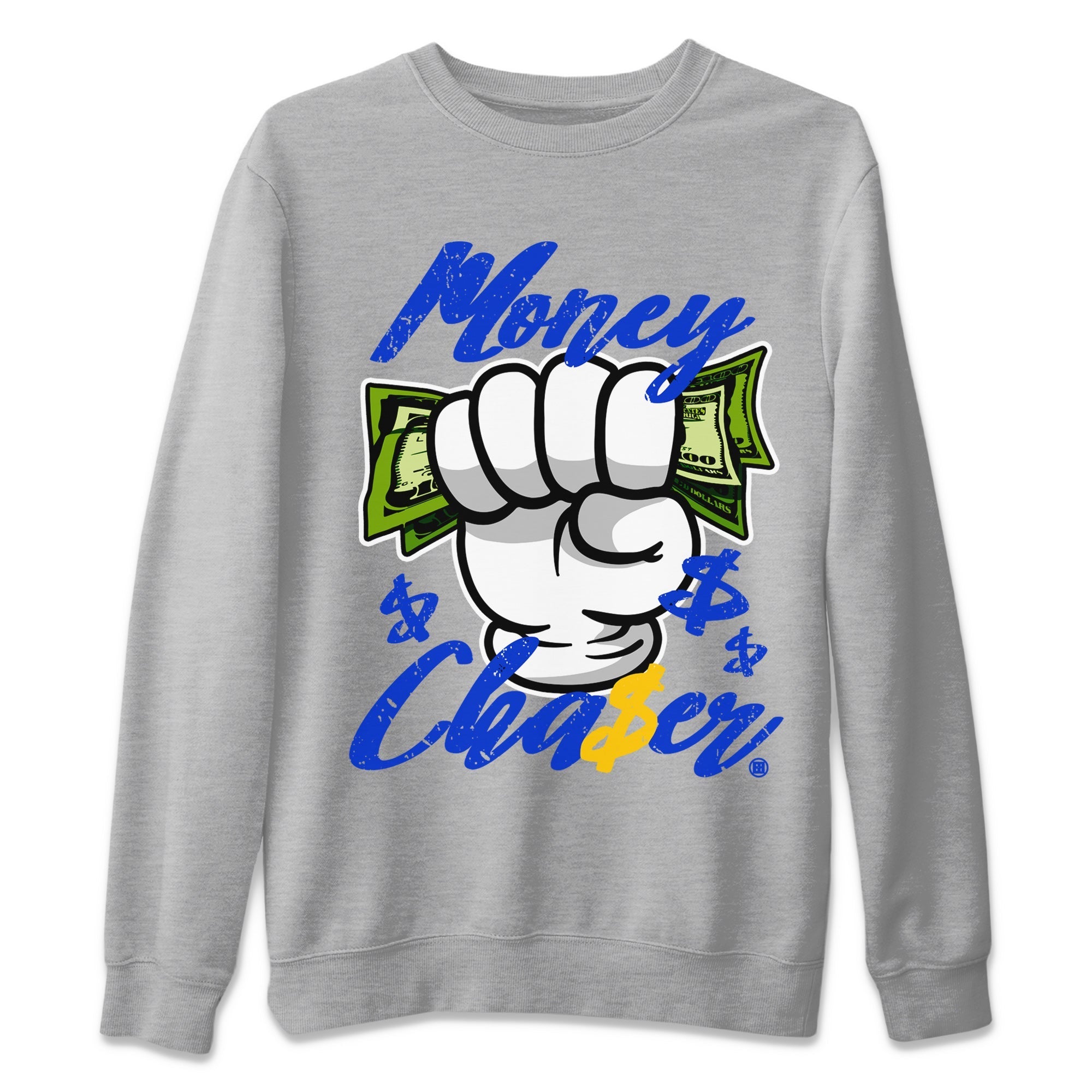 14 Laney Sneaker Match Tees Money Chaser Streetwear Sneaker Shirt Air Jordan 14 Laney Sneaker Release Tees Unisex Shirts Heather Grey 2