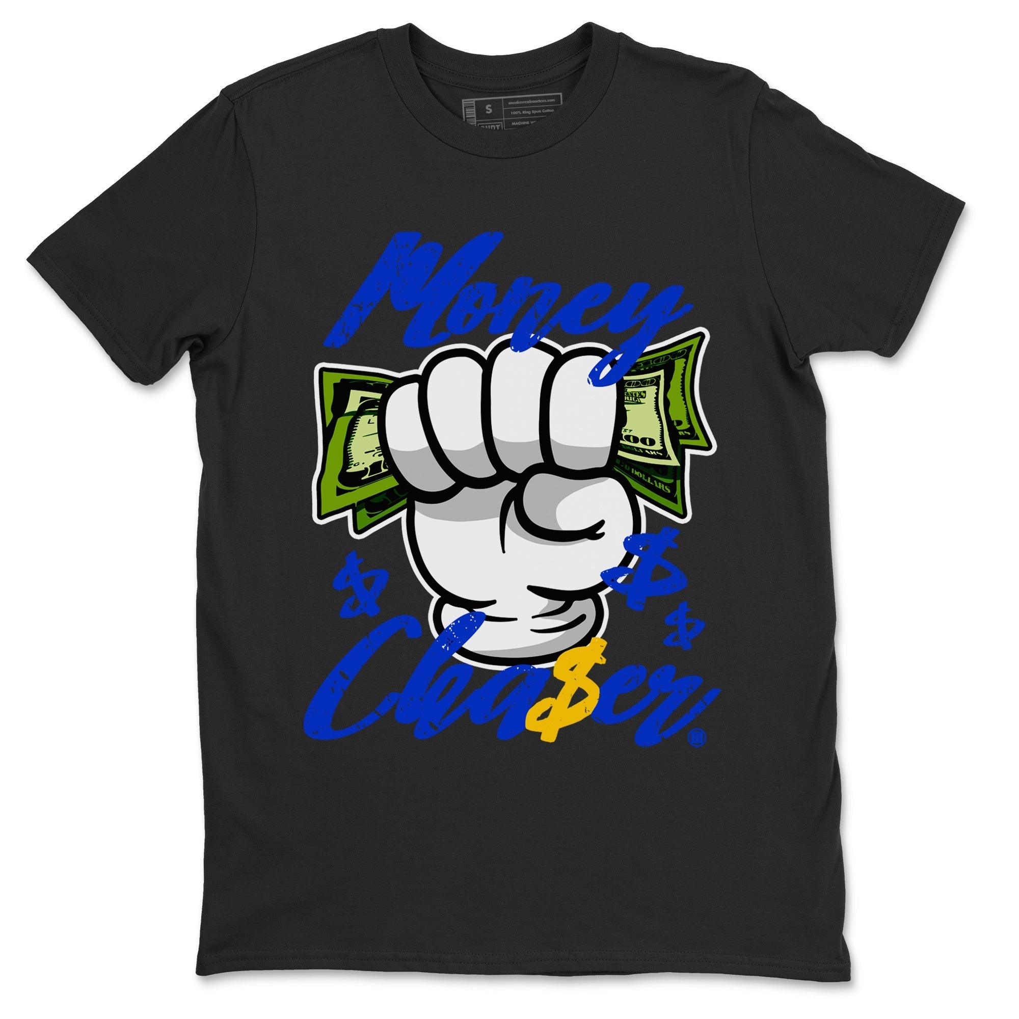 14 Laney Sneaker Match Tees Money Chaser Streetwear Sneaker Shirt Air Jordan 14 Laney Sneaker Release Tees Unisex Shirts Black 2