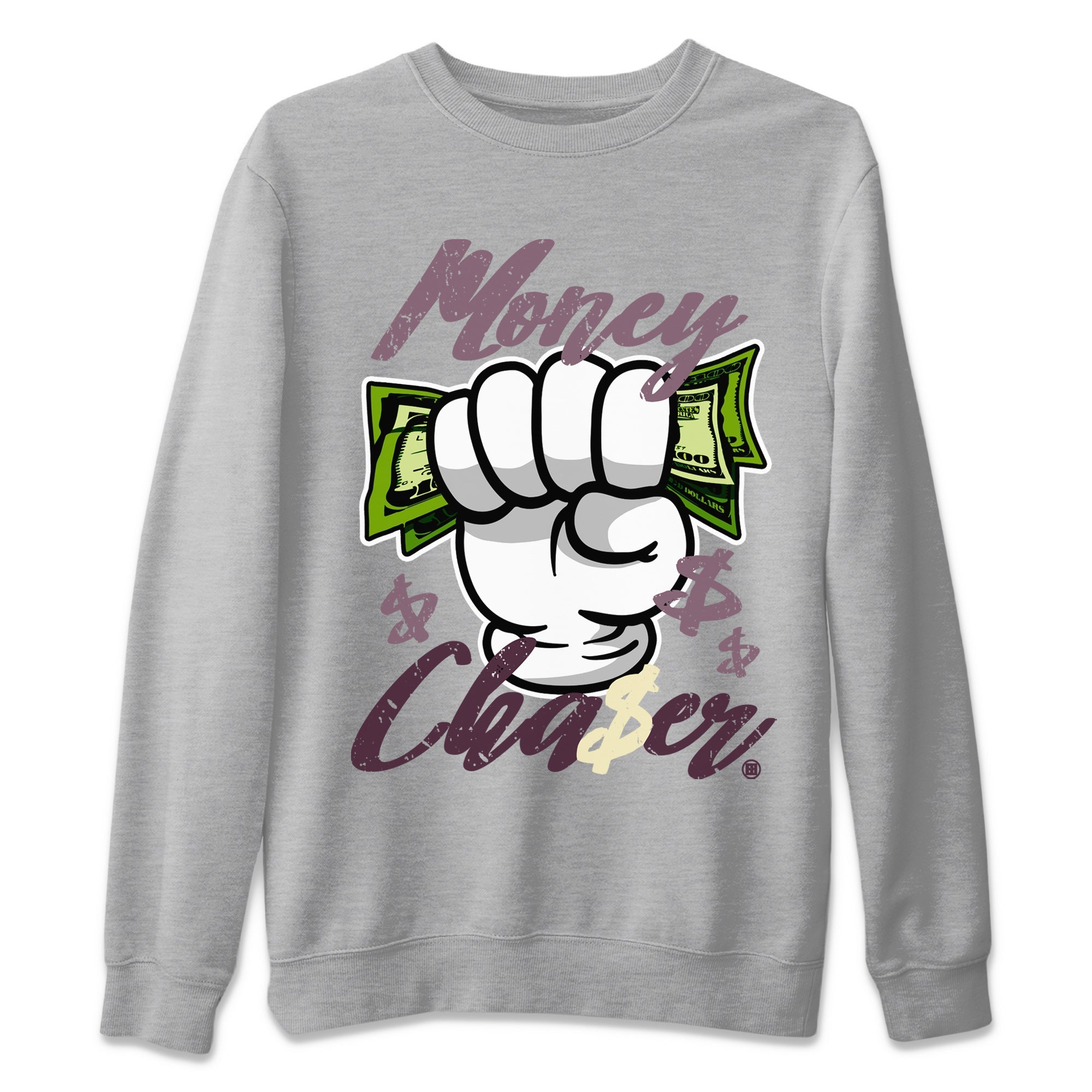 Air Jordan 4 A Ma Maniere Sneaker Match Tees Money Chaser Streetwear Sneaker Shirt Jordan 4 A Ma Maniere Sneaker Release Tees Unisex Shirts Heather Grey 2