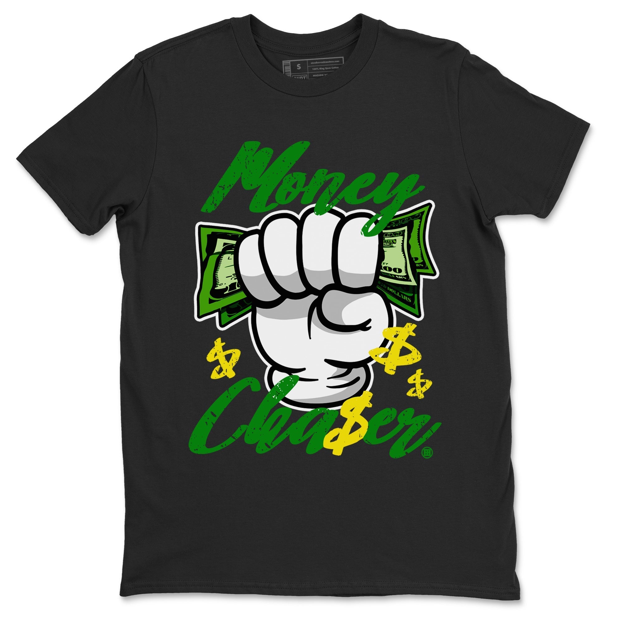 Dunk Reverse Brazil Sneaker Match Tees Money Chaser Streetwear Sneaker Shirt Dunk Low Reverse Brazil Sneaker Release Tees Unisex Shirts Black 2