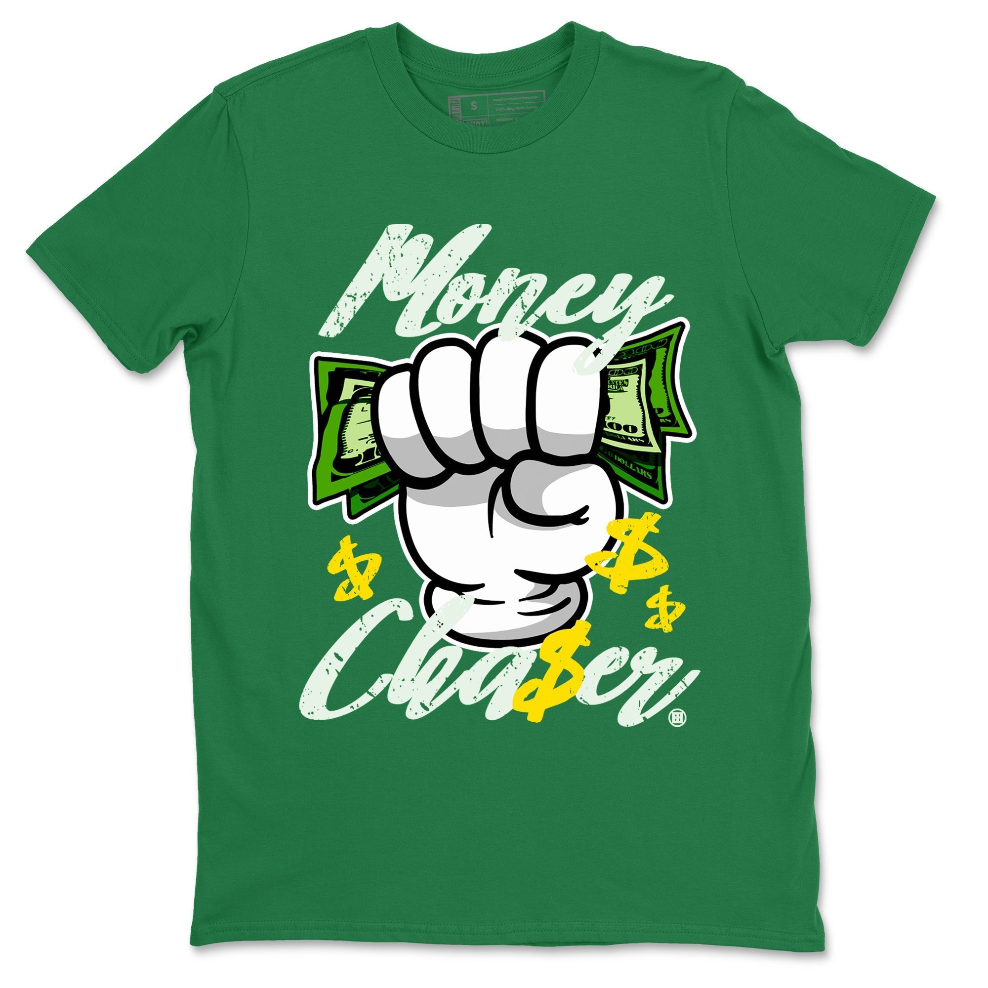 Dunk Reverse Brazil Sneaker Match Tees Money Chaser Streetwear Sneaker Shirt Dunk Low Reverse Brazil Sneaker Release Tees Unisex Shirts Kelly Green 2