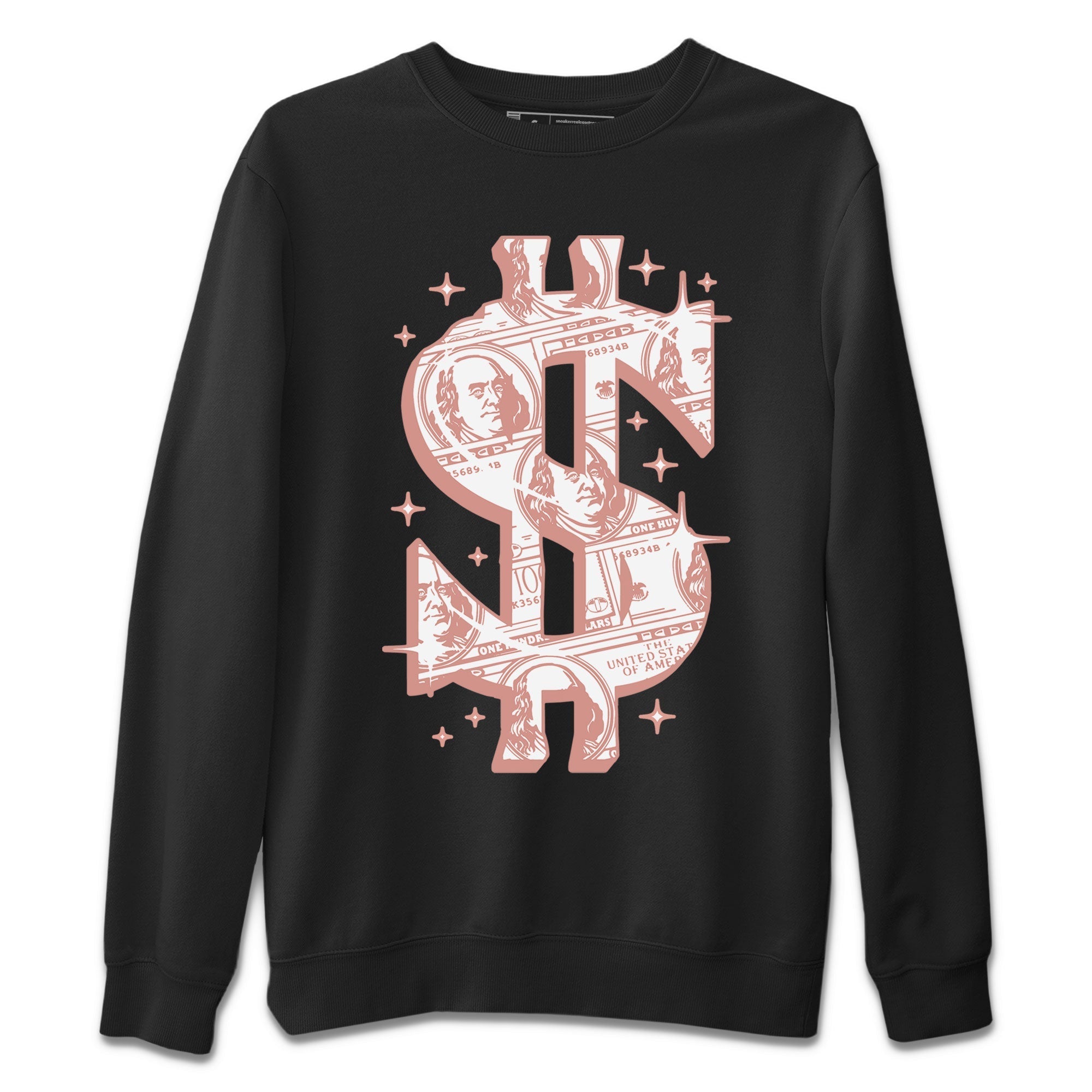Dunk Low WMNS Rose Whisper shirt to match jordans Money Dollar Streetwear Sneaker Shirt Dunk Rose Whisper Drip Gear Zone Sneaker Matching Clothing Casual Unisex shirts Black 2 T-Shirt