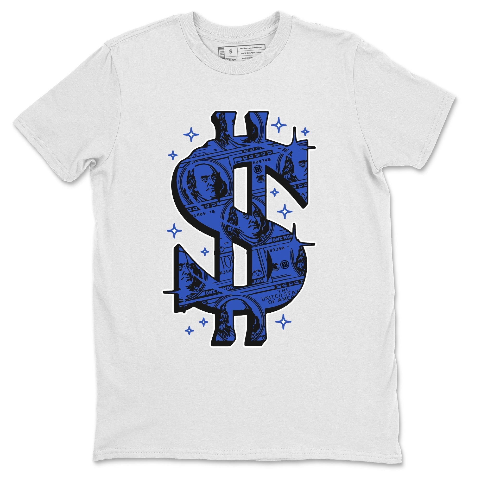 Yeezy 350 Dazzling Blue Shirt To Match Jordans Money Dollar Sneaker Tees Yeezy 350 Dazzling Blue Drip Gear Zone Sneaker Matching Clothing Unisex Shirts