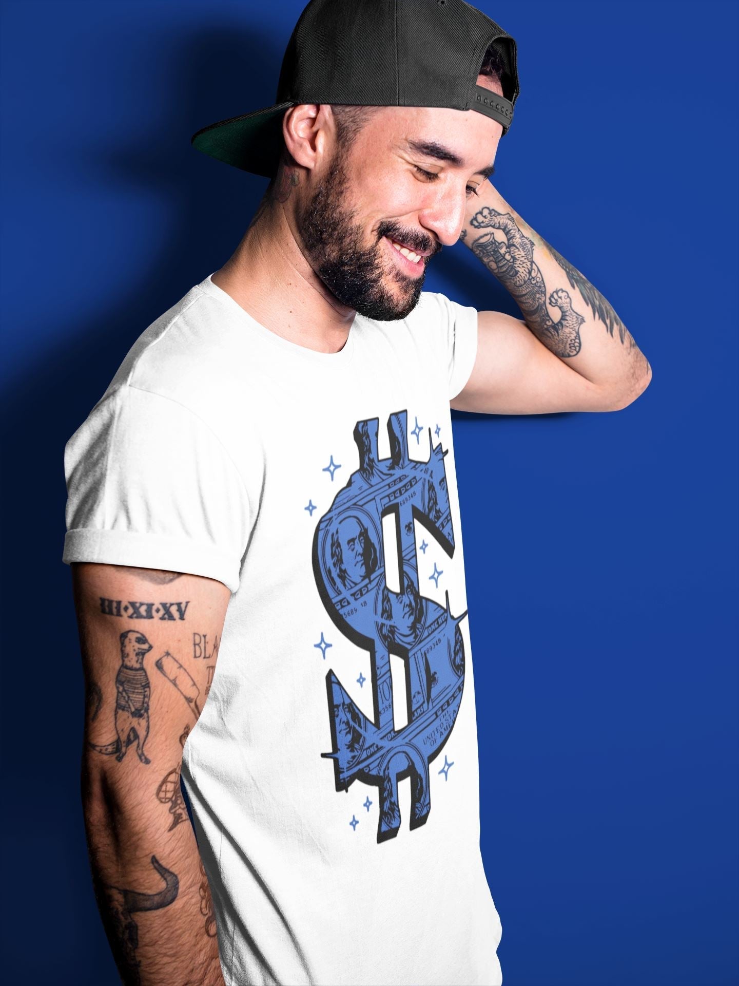 Yeezy 350 Dazzling Blue Shirt To Match Jordans Money Dollar Sneaker Tees Yeezy 350 Dazzling Blue Drip Gear Zone Sneaker Matching Clothing Unisex Shirts