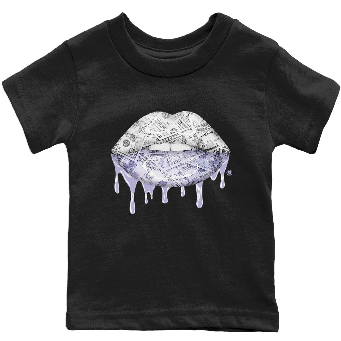 Jordan 11 Pure Violet Sneaker Matching T-Shirt Money Lips Sneaker Tees Jordan 11 Pure Violet Sneaker Release Tees Kids Shirts