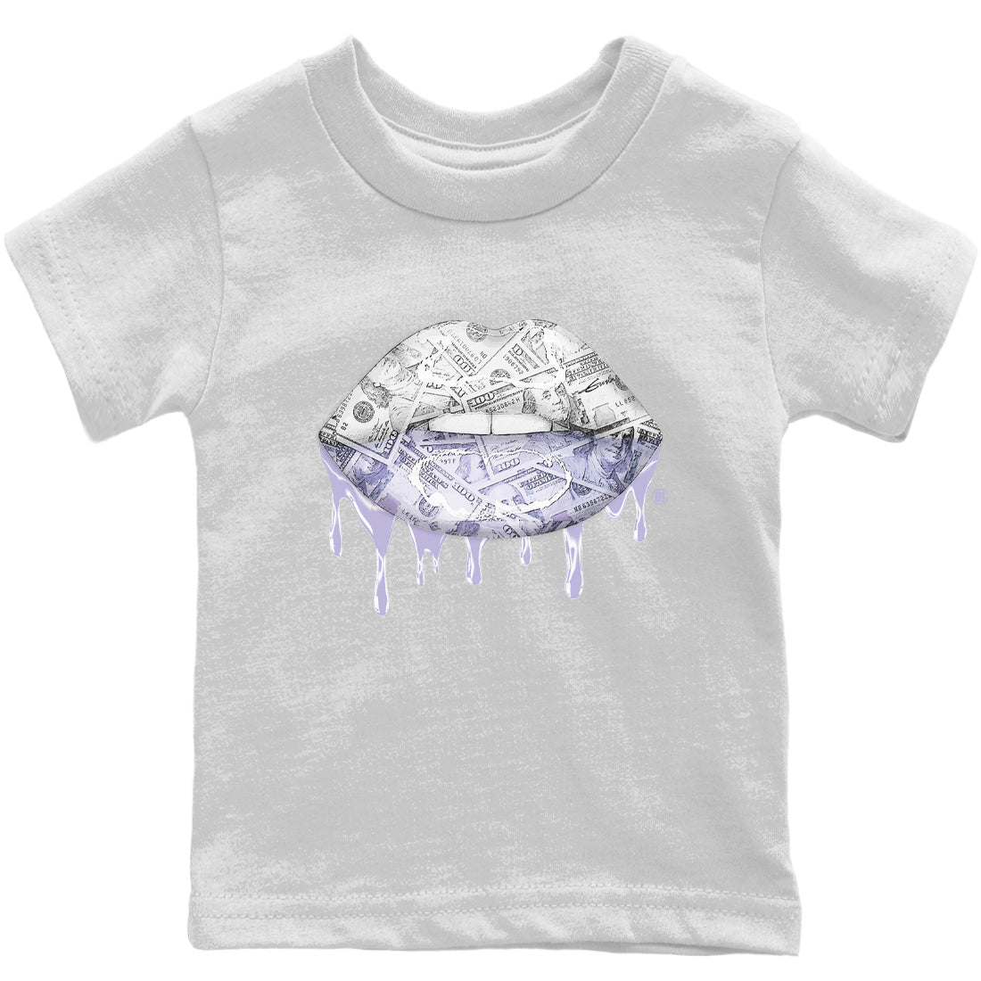 Jordan 11 Pure Violet Sneaker Matching T-Shirt Money Lips Sneaker Tees Jordan 11 Pure Violet Sneaker Release Tees Kids Shirts