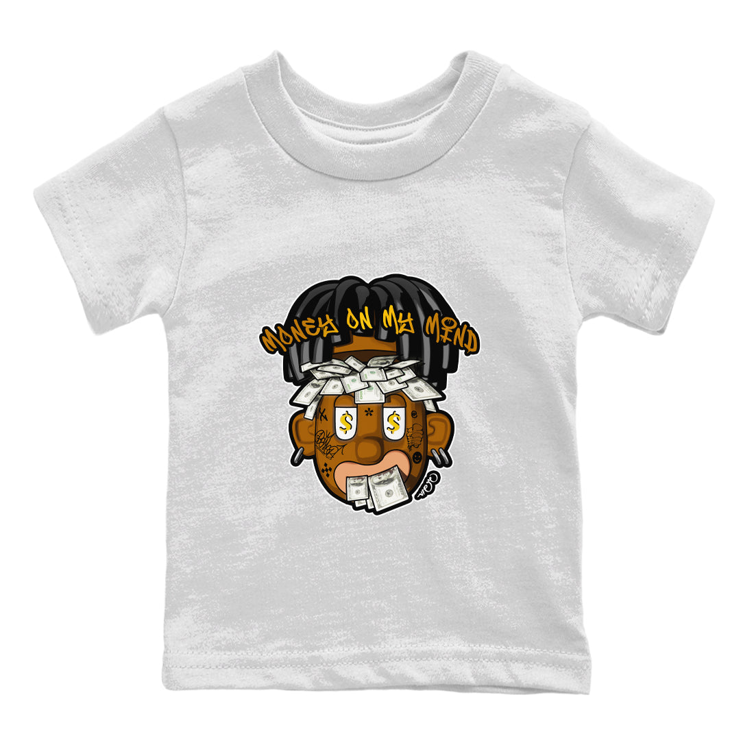 Air Jordan 11 Gratitude shirt to match jordans Money On My Mind sneaker tees AJ11 Gratitude Drip Gear Zone Baby Toddler White 2 T-Shirt