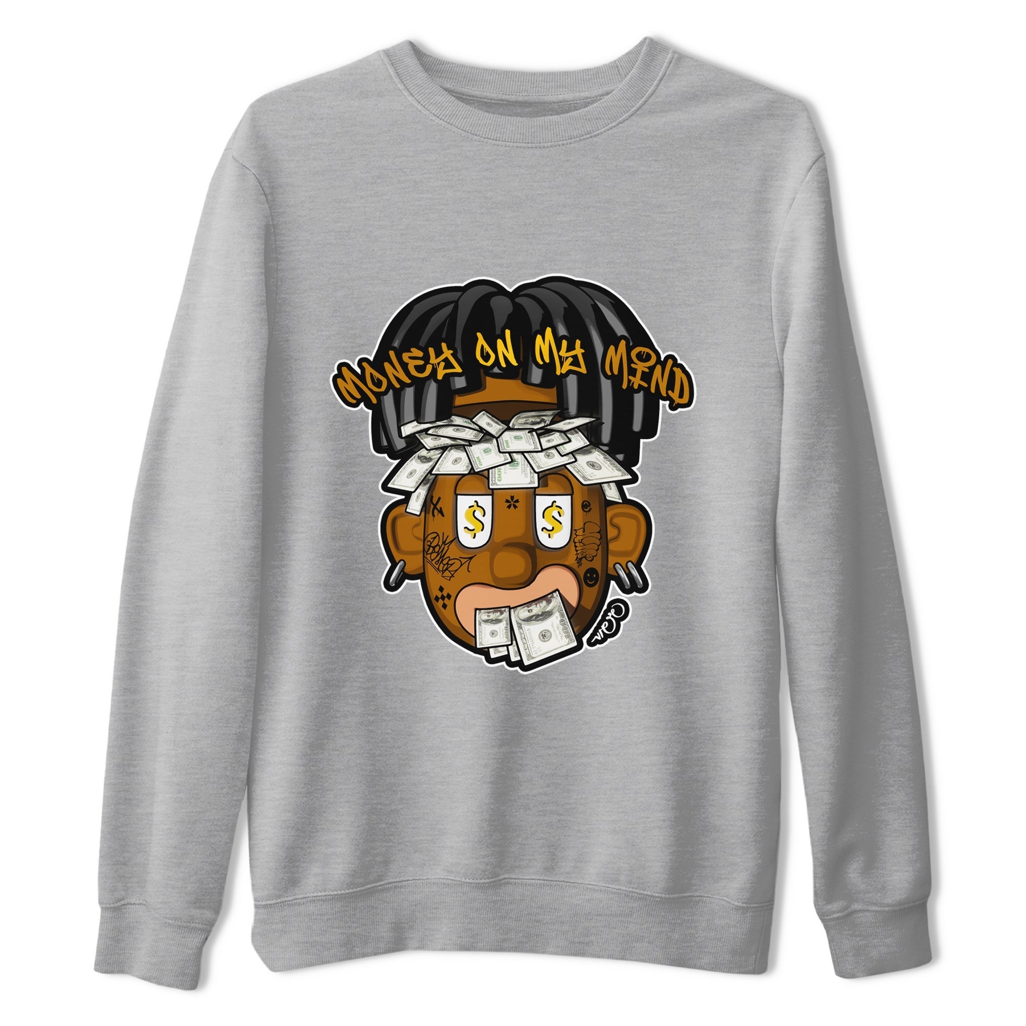 Air Jordan 11 Gratitude shirt to match jordans Money On My Mind sneaker tees AJ11 Gratitude Drip Gear Zone Unisex Heather Grey 2 T-Shirt