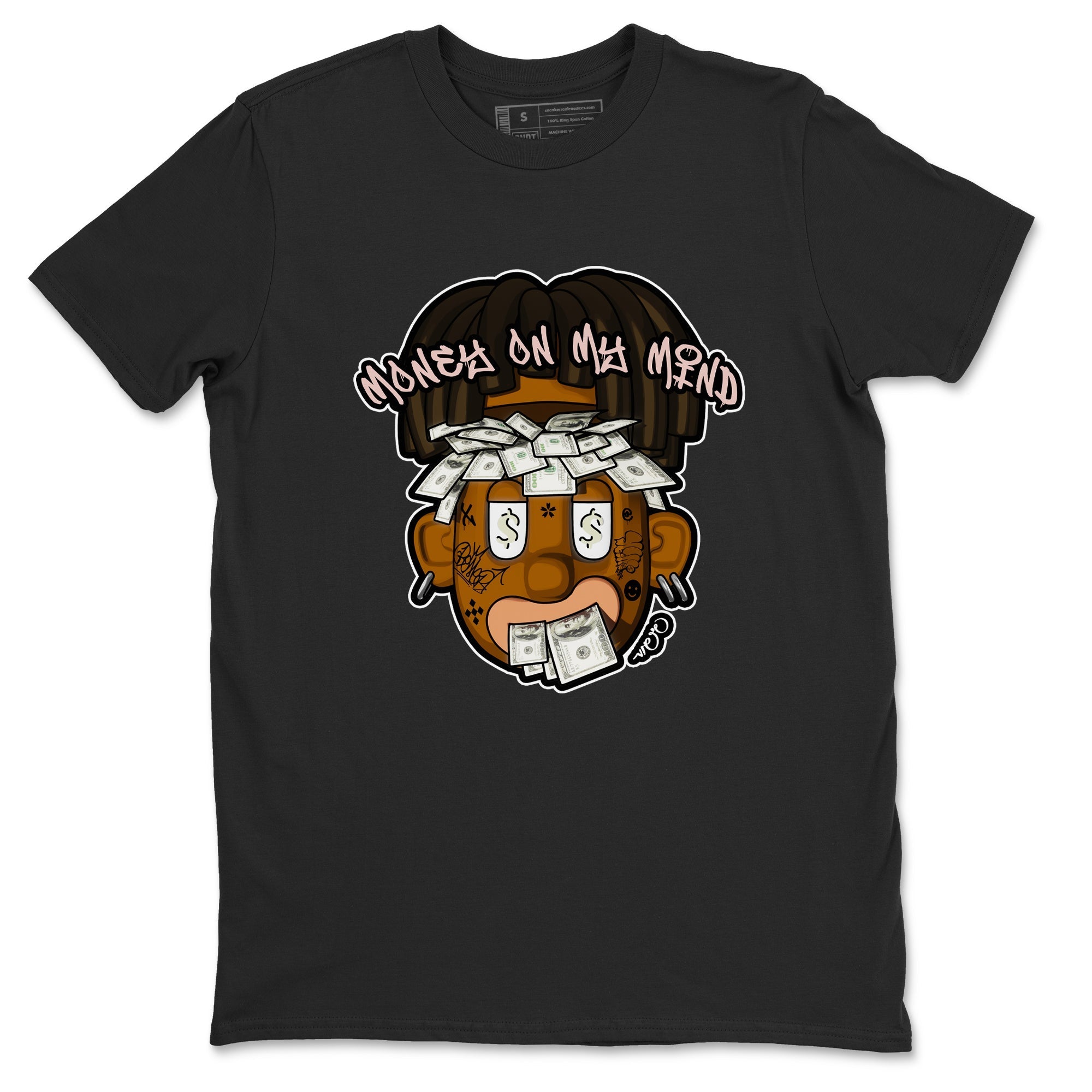 Air Jordan 11 Neapolitan shirt to match jordans Money On My Mind sneaker matching t-shirts and clothing AJ11 Neapolitan Drip Gear Zone Cotton Casual Unisex Black 2 T-Shirt