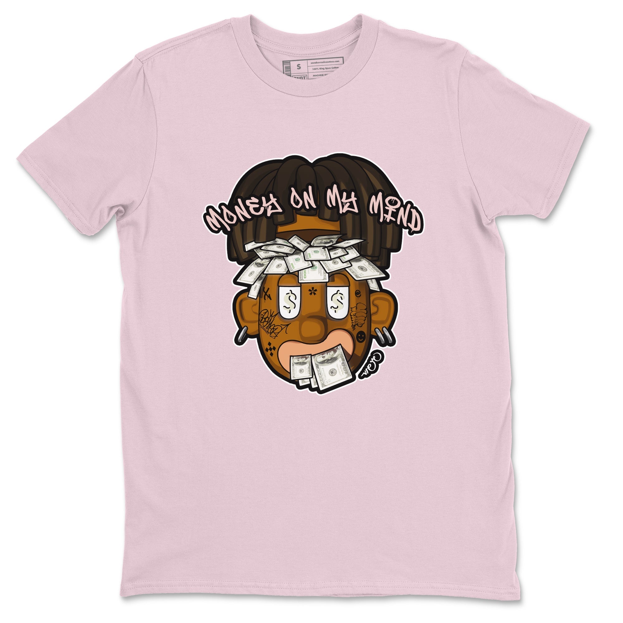 Air Jordan 11 Neapolitan shirt to match jordans Money On My Mind sneaker matching t-shirts and clothing AJ11 Neapolitan Drip Gear Zone Cotton Casual Unisex Pink 2 T-Shirt