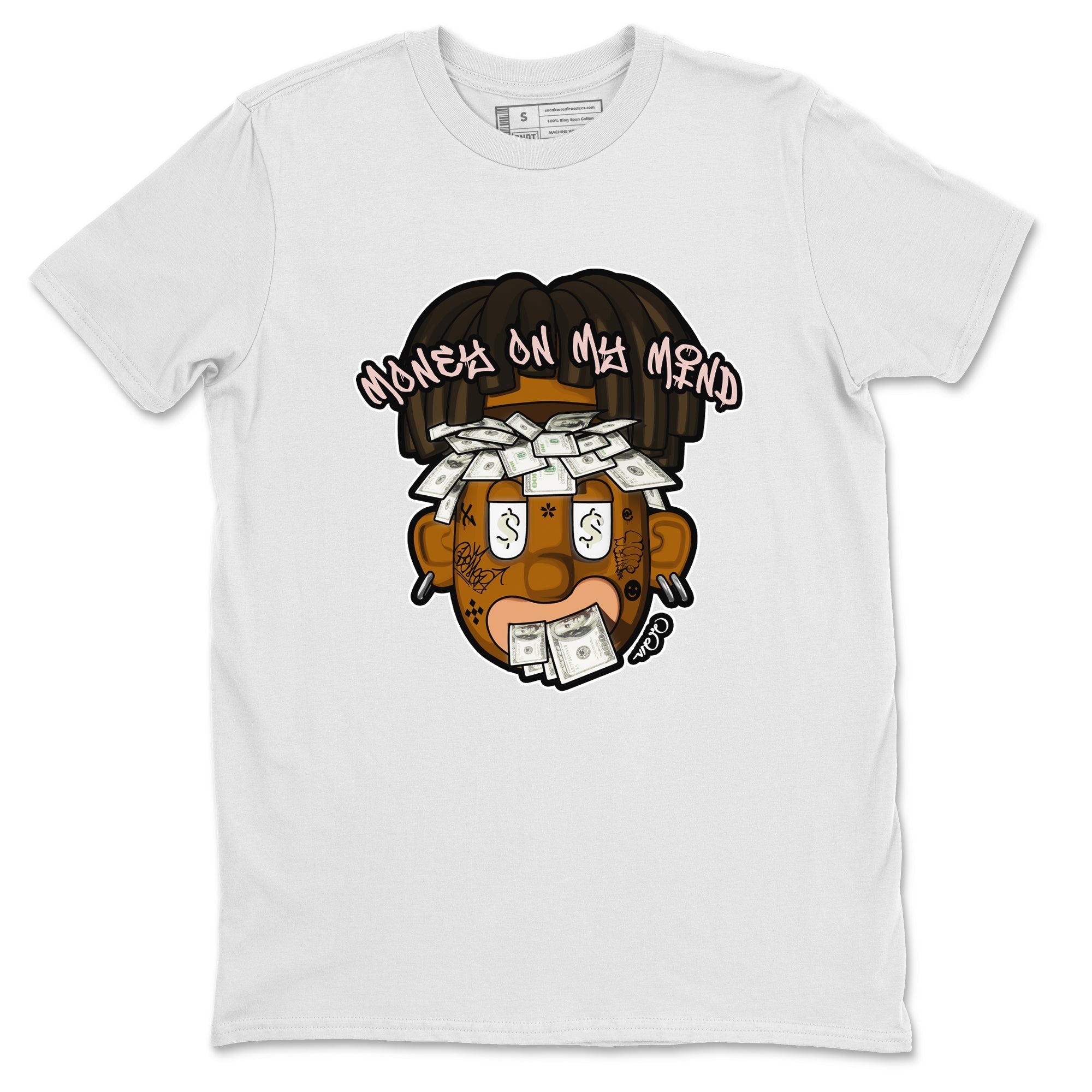 Air Jordan 11 Neapolitan shirt to match jordans Money On My Mind sneaker matching t-shirts and clothing AJ11 Neapolitan Drip Gear Zone Cotton Casual Unisex White 2 T-Shirt
