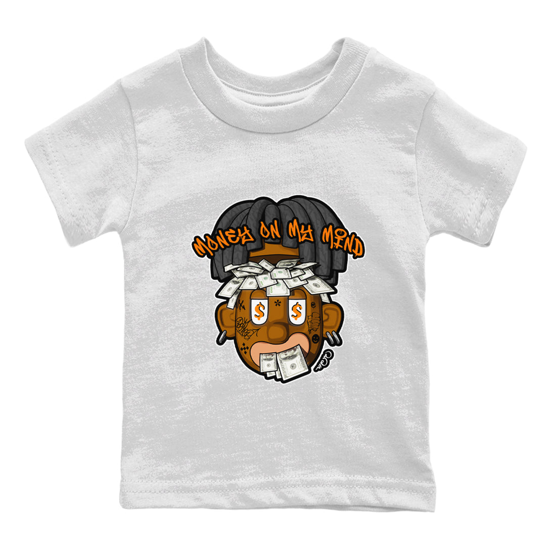 Air Jordan 3 Fear shirt to match jordans Money On My Mind sneaker tees AJ3 Fear Drip Gear Zone Baby Toddler White 2 T-Shirt
