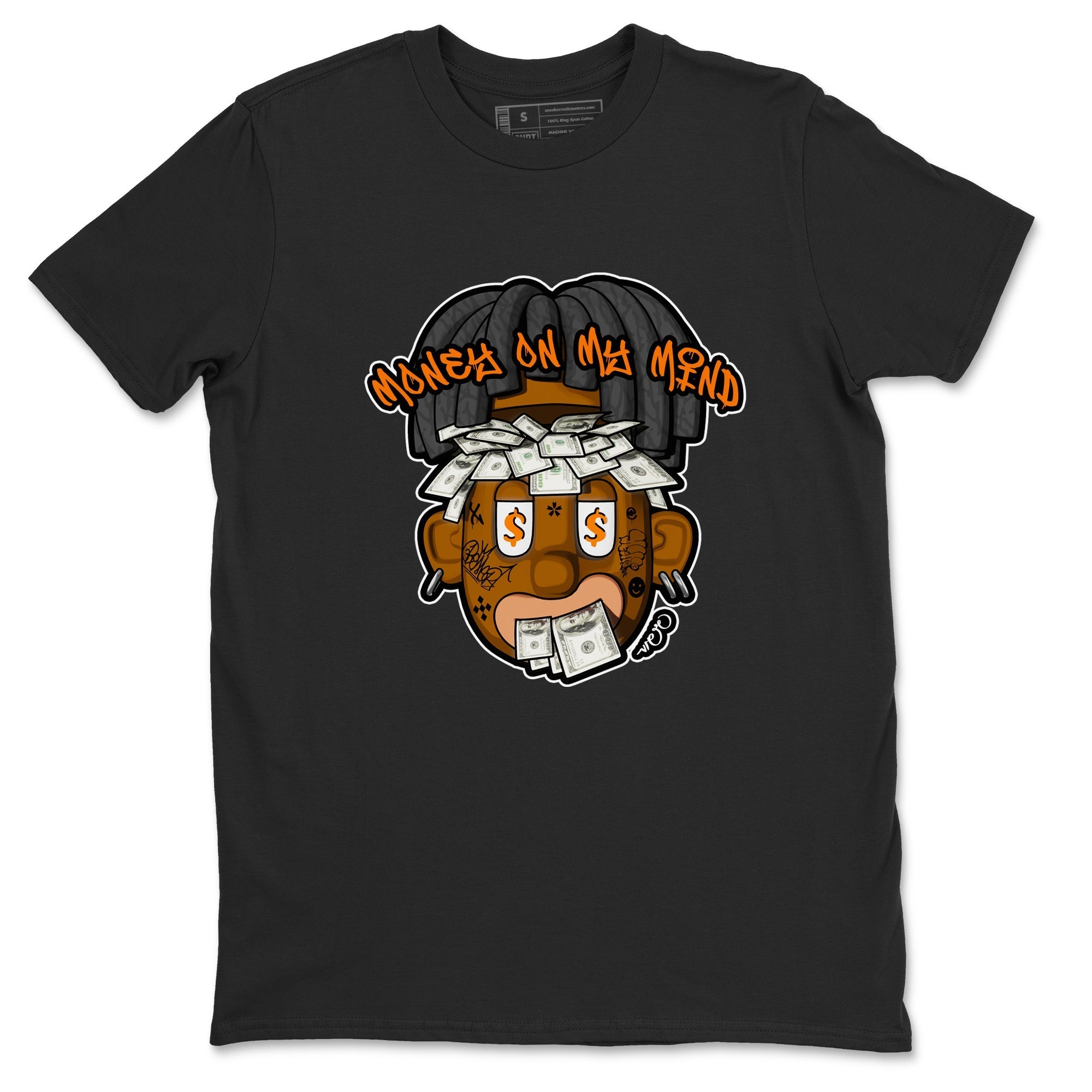 Air Jordan 3 Fear shirt to match jordans Money On My Mind sneaker tees AJ3 Fear Drip Gear Zone Unisex Black 2 T-Shirt