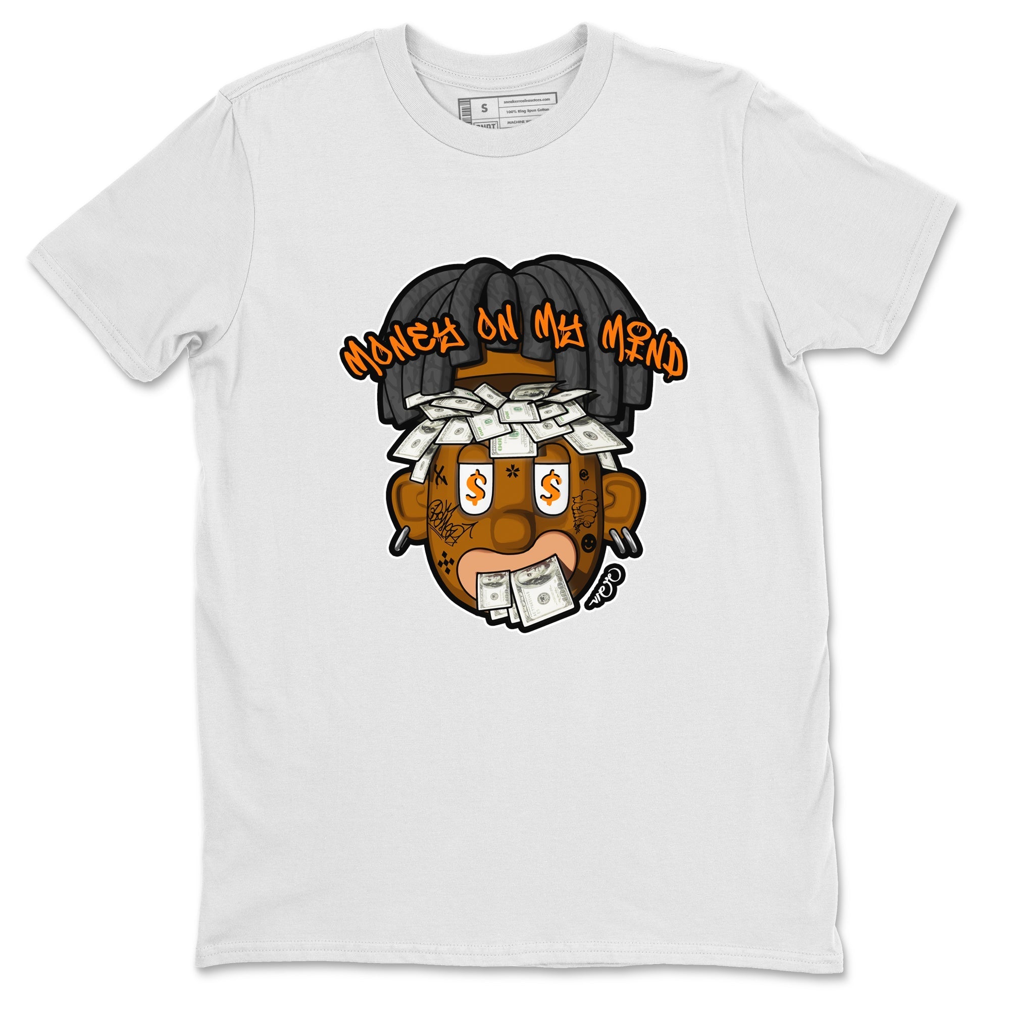 Air Jordan 3 Fear shirt to match jordans Money On My Mind sneaker tees AJ3 Fear Drip Gear Zone Unisex White 2 T-Shirt