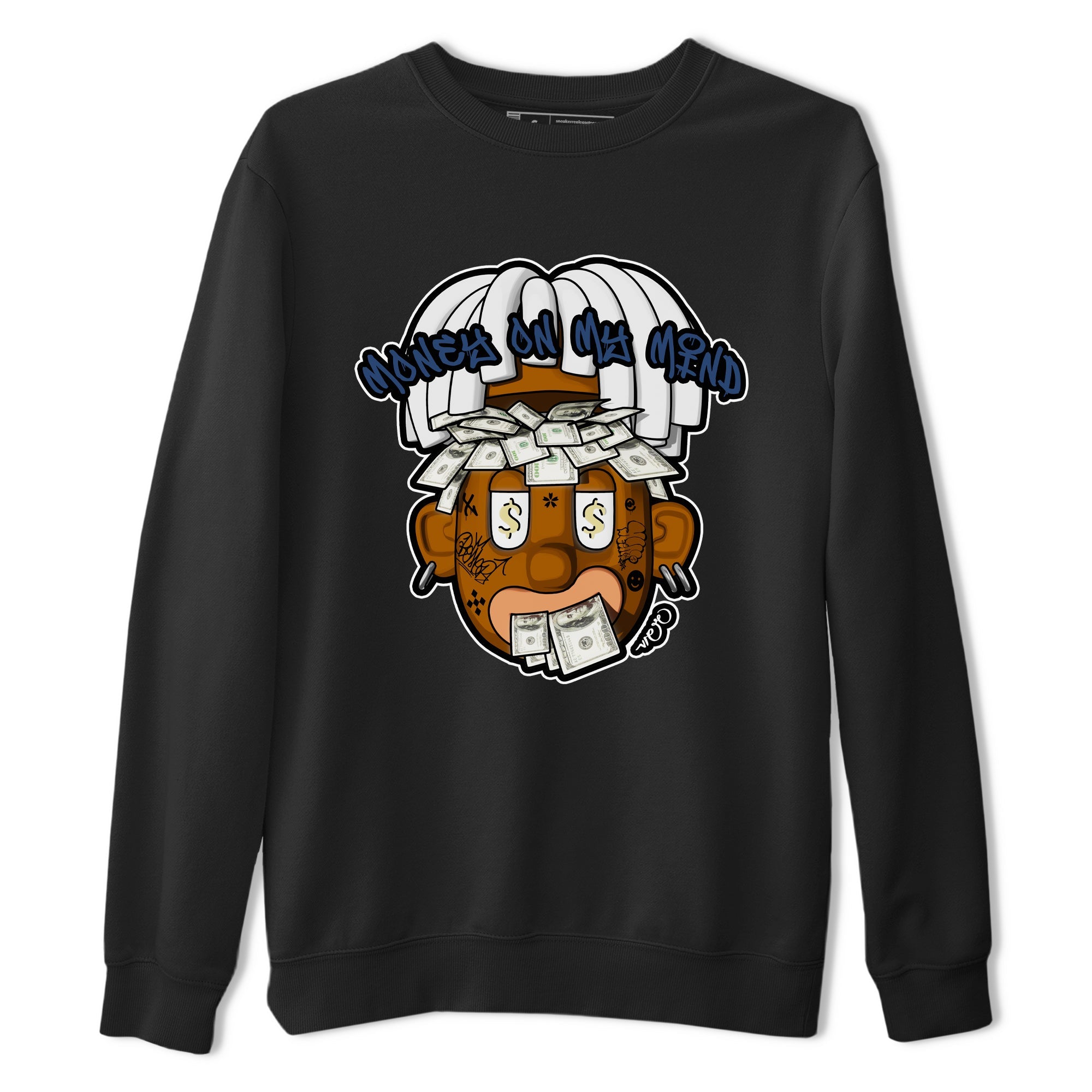 Air Jordan 5 A Ma Maniere x Photon Dust shirt to match jordans Money On My Mind sneaker tees Jordan 5 A Ma Maniere "Dawn" Drip Gear Zone Unisex Black 2 T-Shirt