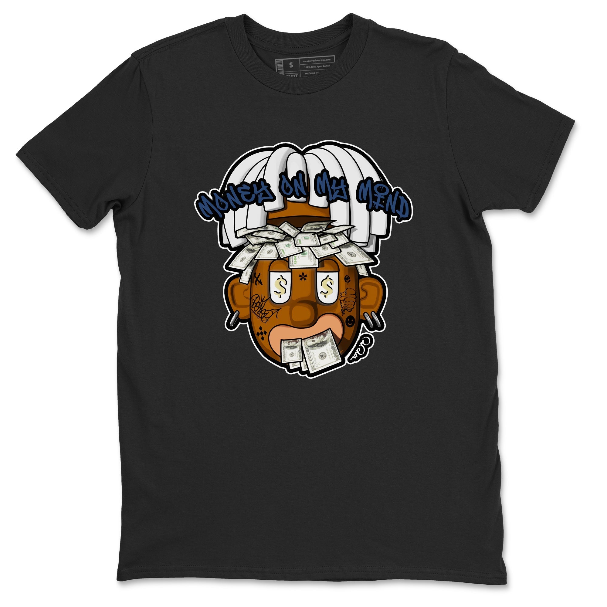 Air Jordan 5 A Ma Maniere x Photon Dust shirt to match jordans Money On My Mind sneaker tees Jordan 5 A Ma Maniere "Dawn" Drip Gear Zone Unisex Black 2 T-Shirt