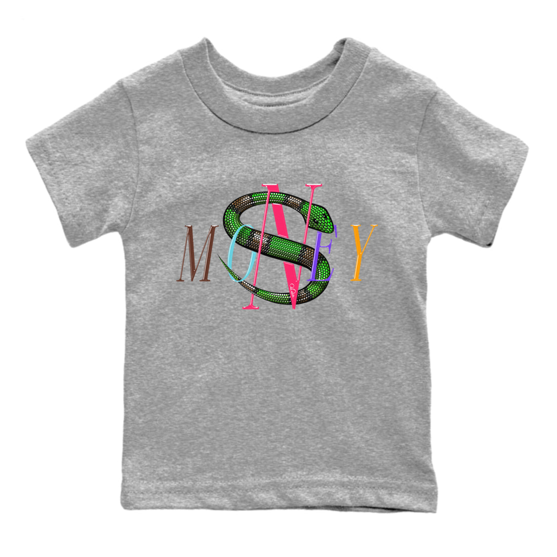 Air Force 1 Undefeated Fauna Brown Sneaker Match Tees Money Snake Sneaker Tees Air Force 1 Undefeated Fauna Brown Jordan to match sneaker T-Shirt Kids Shirts