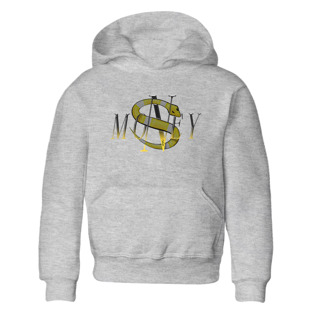 1s Yellow Ochre shirt to match jordans Money Snake sneaker tees streetwear brand Air Jordan 1 Yellow Ochre Drip Gear Zone Brand baby toddler Heather Grey 2 cotton Shirt