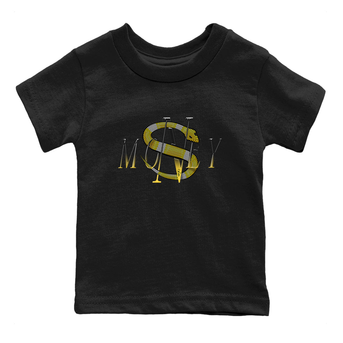 1s Yellow Ochre shirt to match jordans Money Snake sneaker tees streetwear brand Air Jordan 1 Yellow Ochre Drip Gear Zone Brand baby toddler Black 2 cotton Shirt