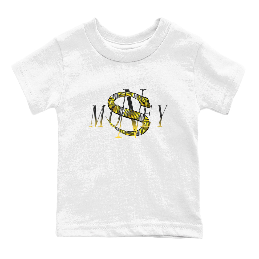 1s Yellow Ochre shirt to match jordans Money Snake sneaker tees streetwear brand Air Jordan 1 Yellow Ochre Drip Gear Zone Brand baby toddler White 2 cotton Shirt