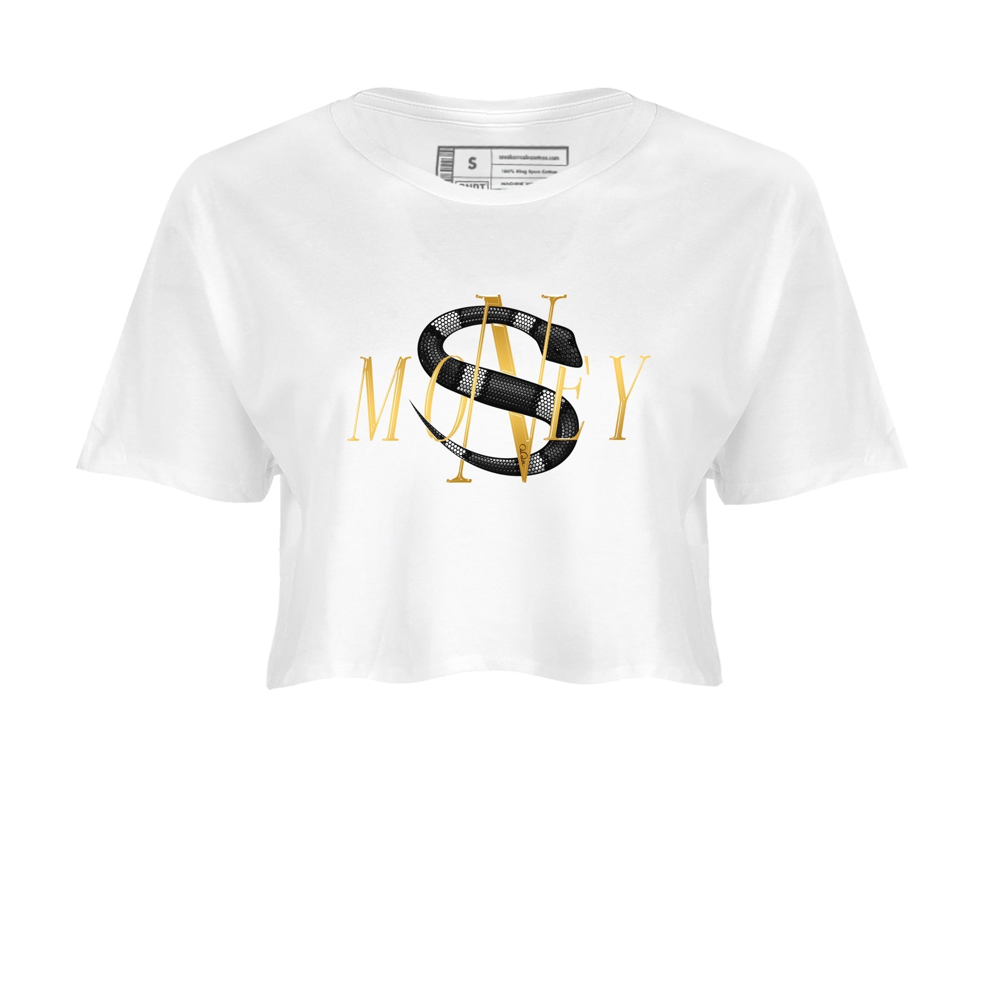 Air Jordan 11 Gratitude shirt to match jordans Money Snake sneaker tees AJ11 Gratitude Drip Gear Zone White 2 Crop T-Shirt
