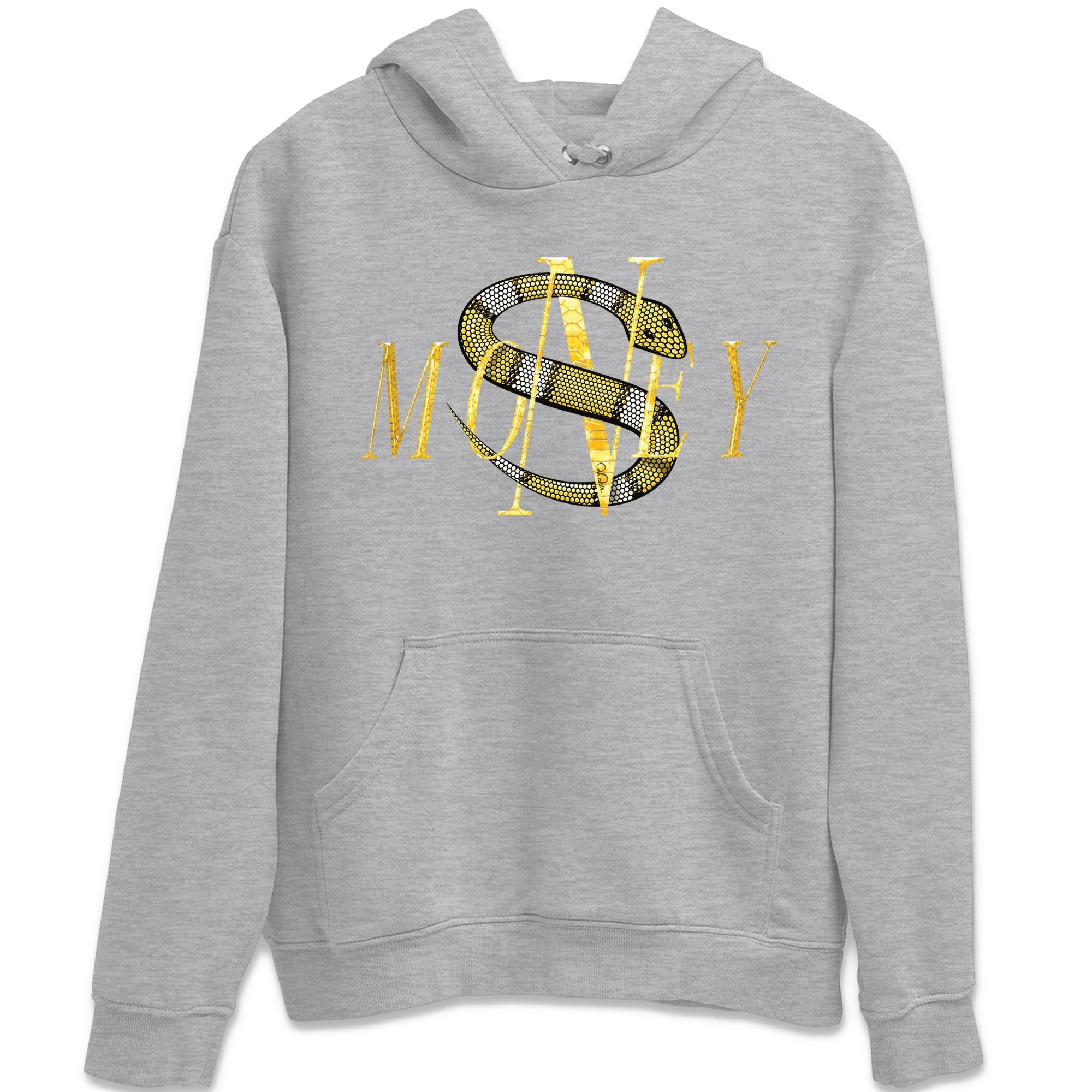 Air Jordan 11 Yellow Python Sneaker Match Tees Money Snake Streetwear Sneaker Shirt AJ11 Yellow Python Sneaker Release Tees Unisex Shirts Heather Grey 2