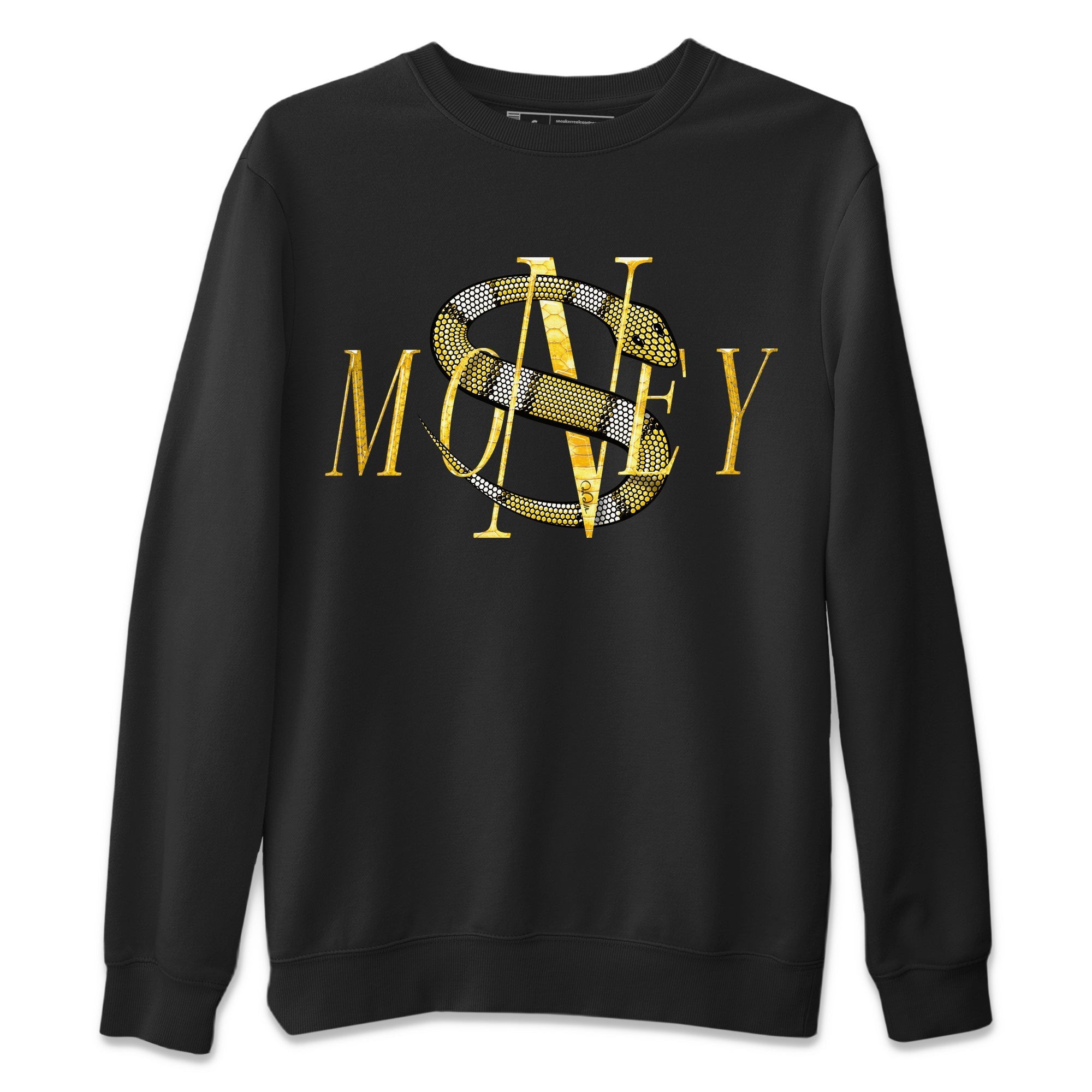 Air Jordan 11 Yellow Python Sneaker Match Tees Money Snake Streetwear Sneaker Shirt AJ11 Yellow Python Sneaker Release Tees Unisex Shirts Black 2